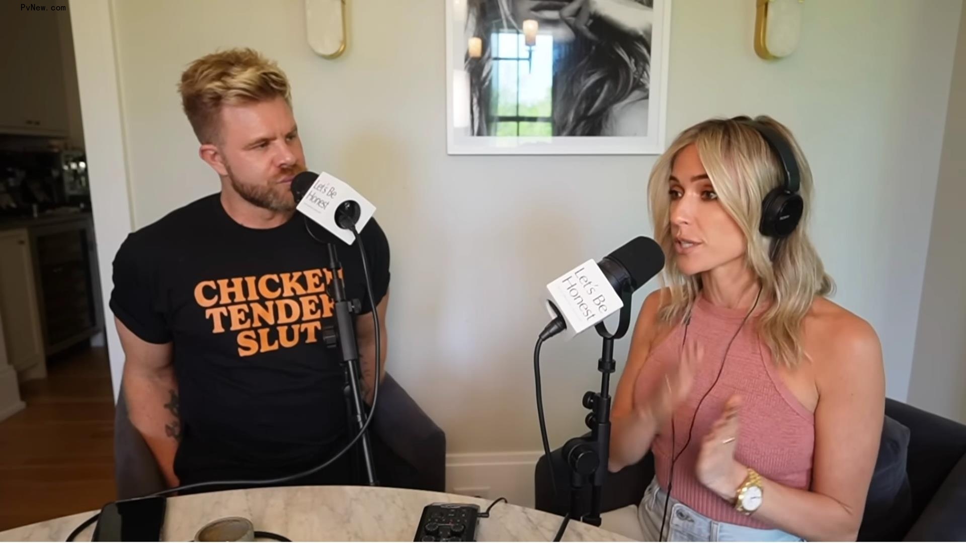 Kristin Cavallari talking to Justin Anderson.