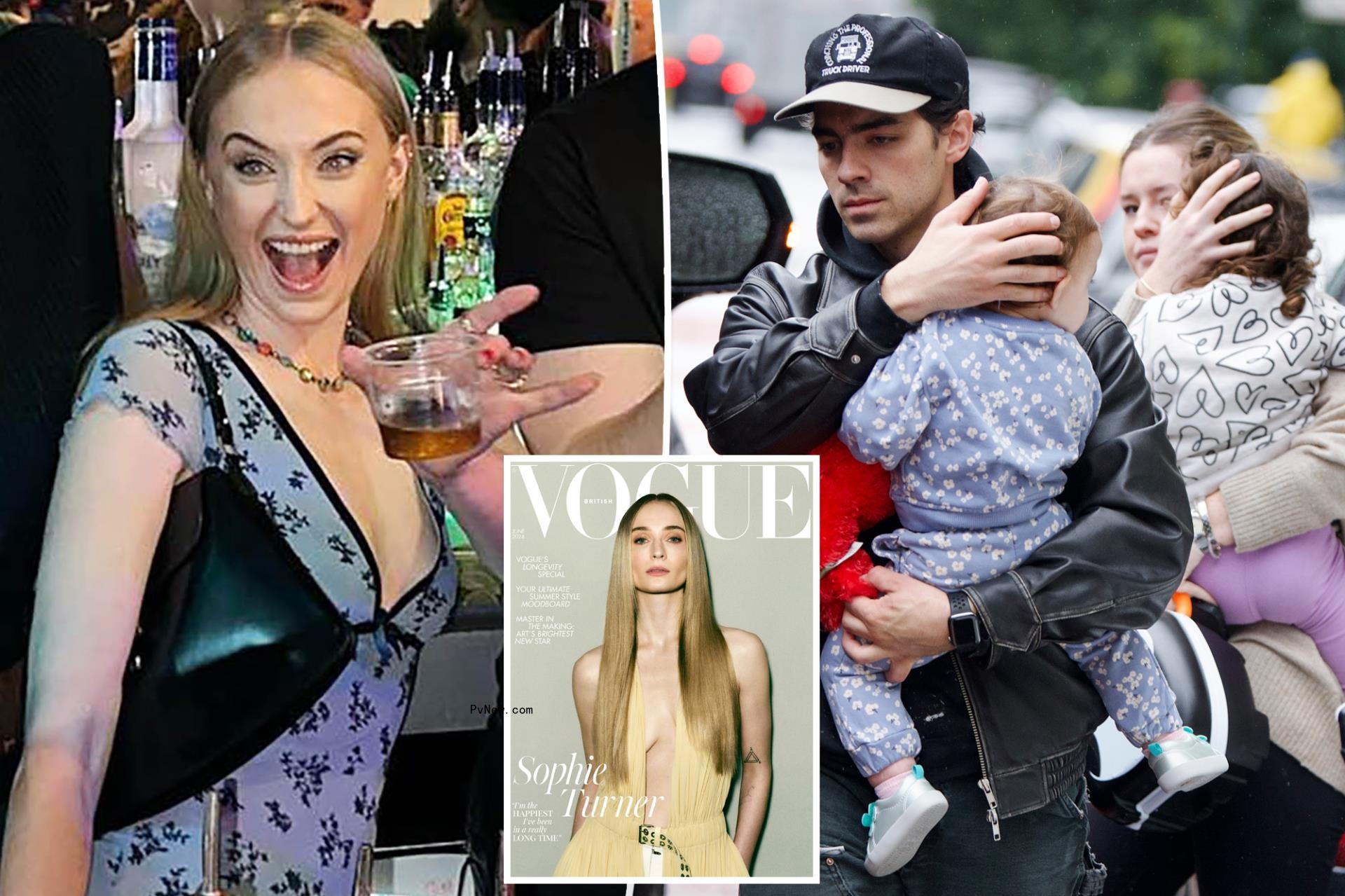 Sophie Turner, Joe Jo<i></i>nas and daughters