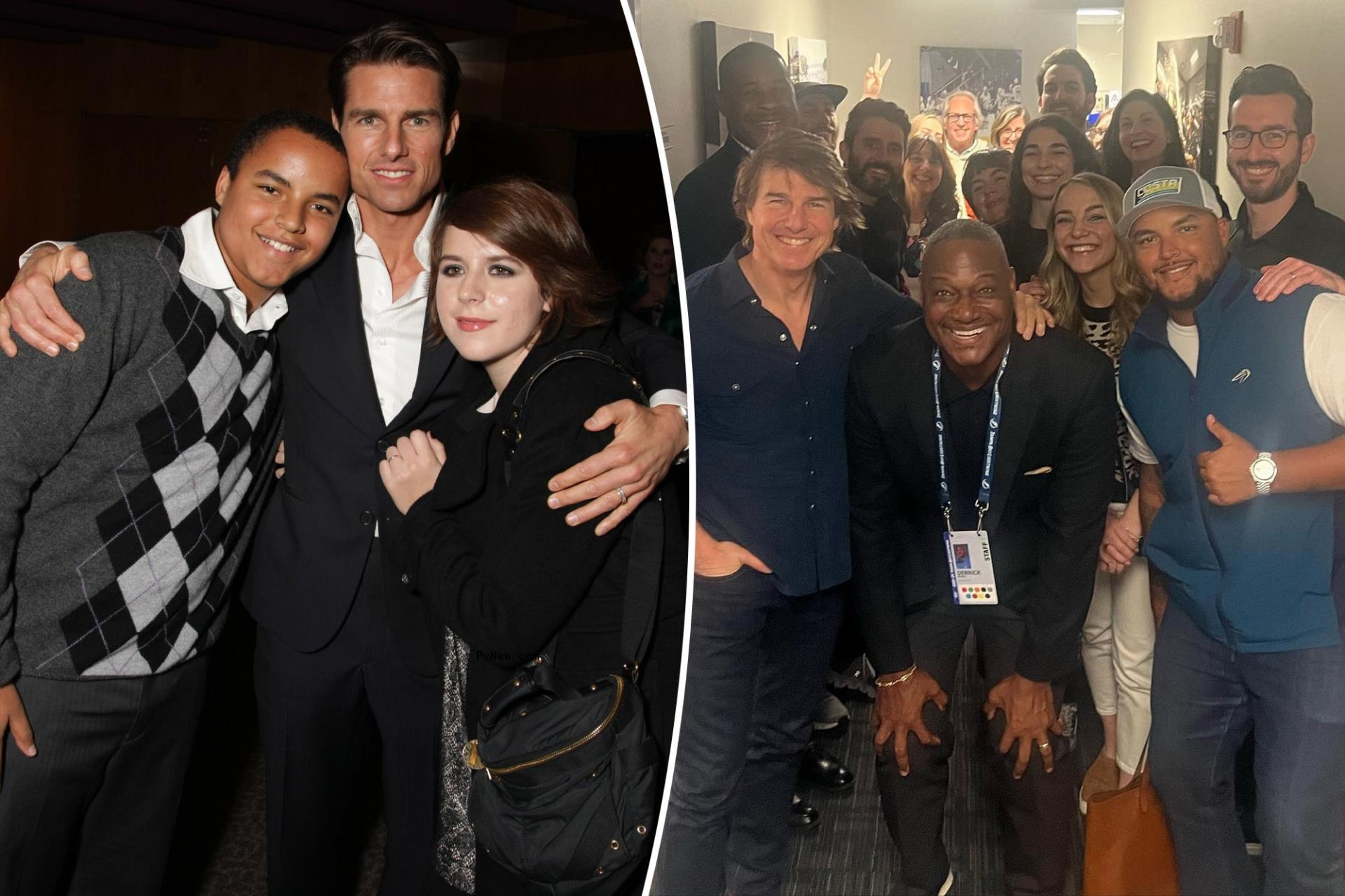 Tom Cruise, son Co<i></i>nnor and daughter Bella