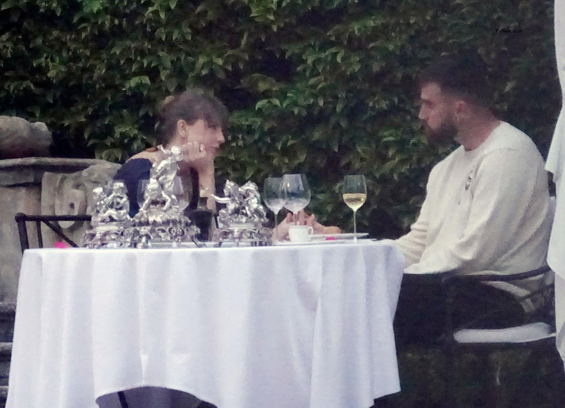 Taylor Swift and Travis Kelce in Lake Como.
