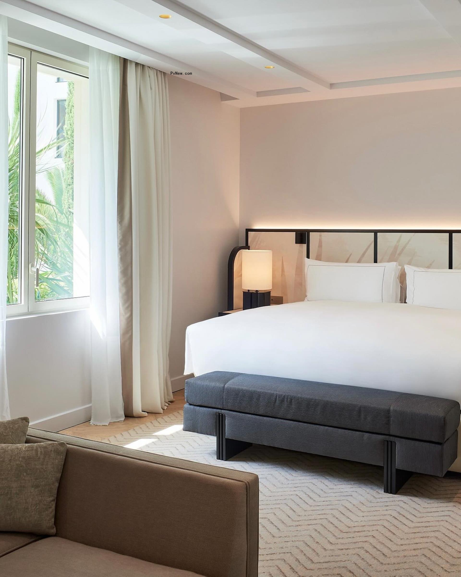 Carlton Cannes, a Regent Hotel bedroom.