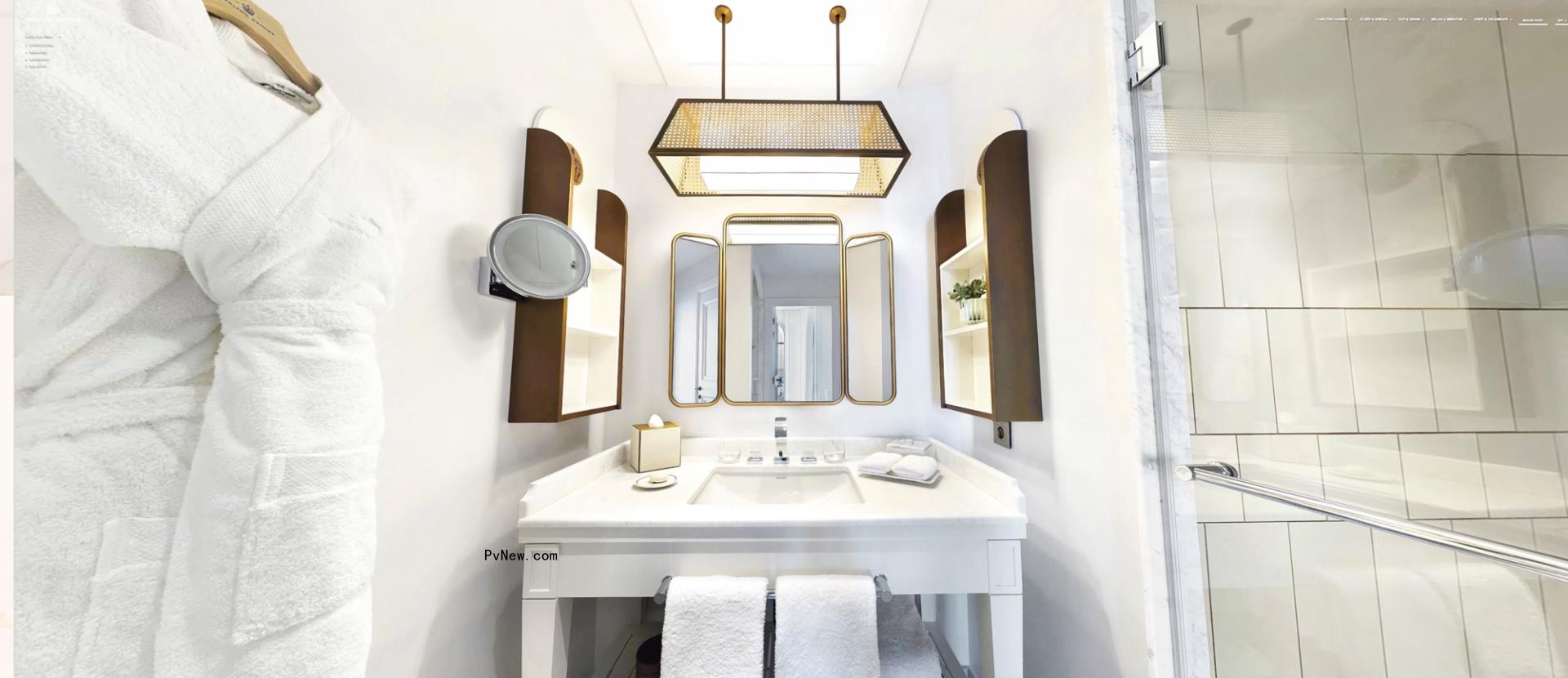 Carlton Cannes, a Regent Hotel bathroom.