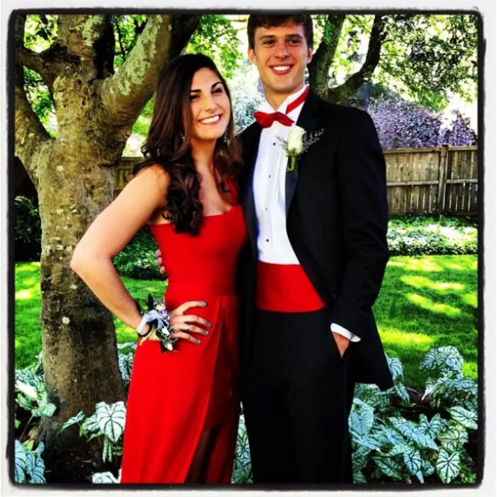 Isabelle Butker and Harrison Butker.
