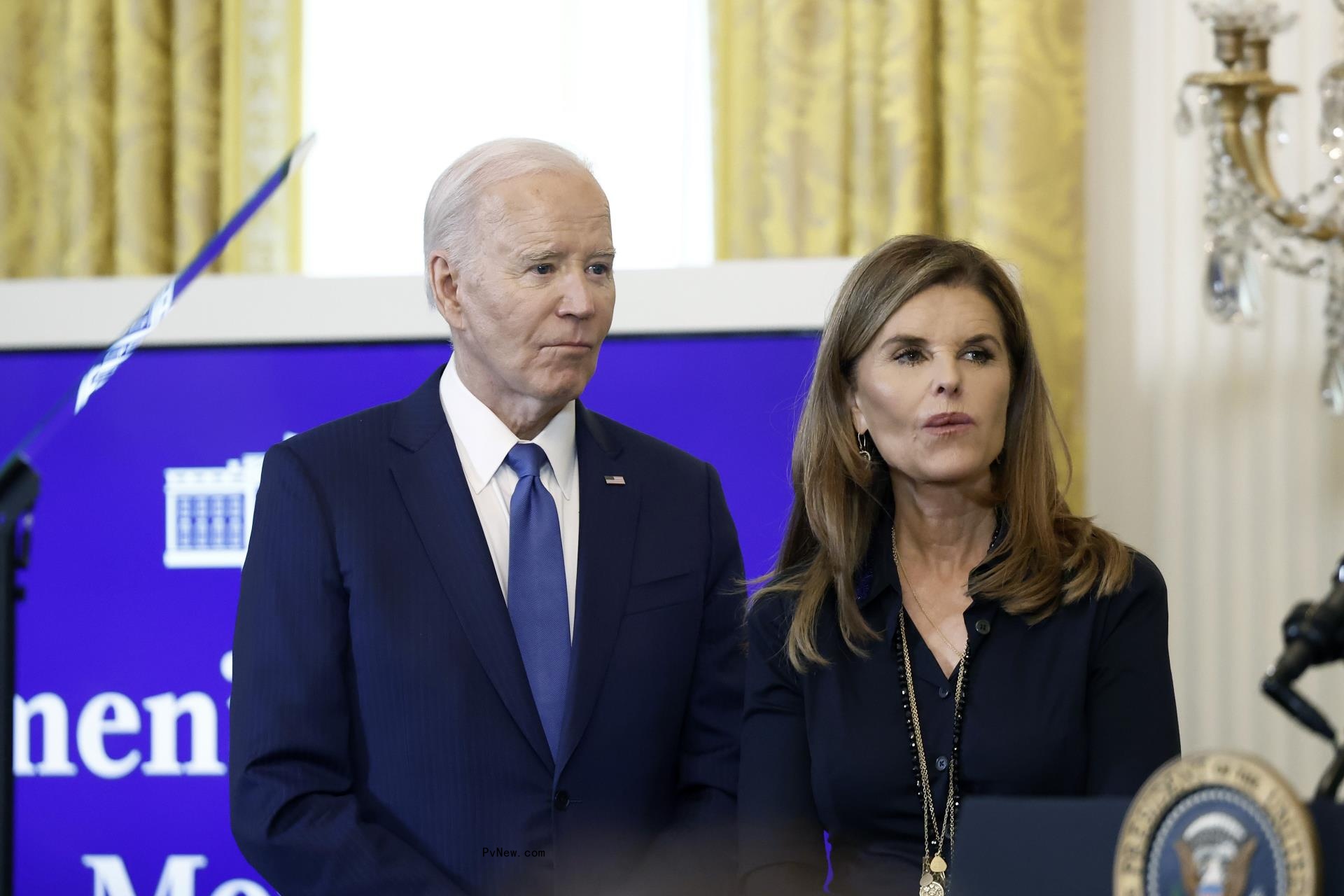 president joe biden and maria shriver