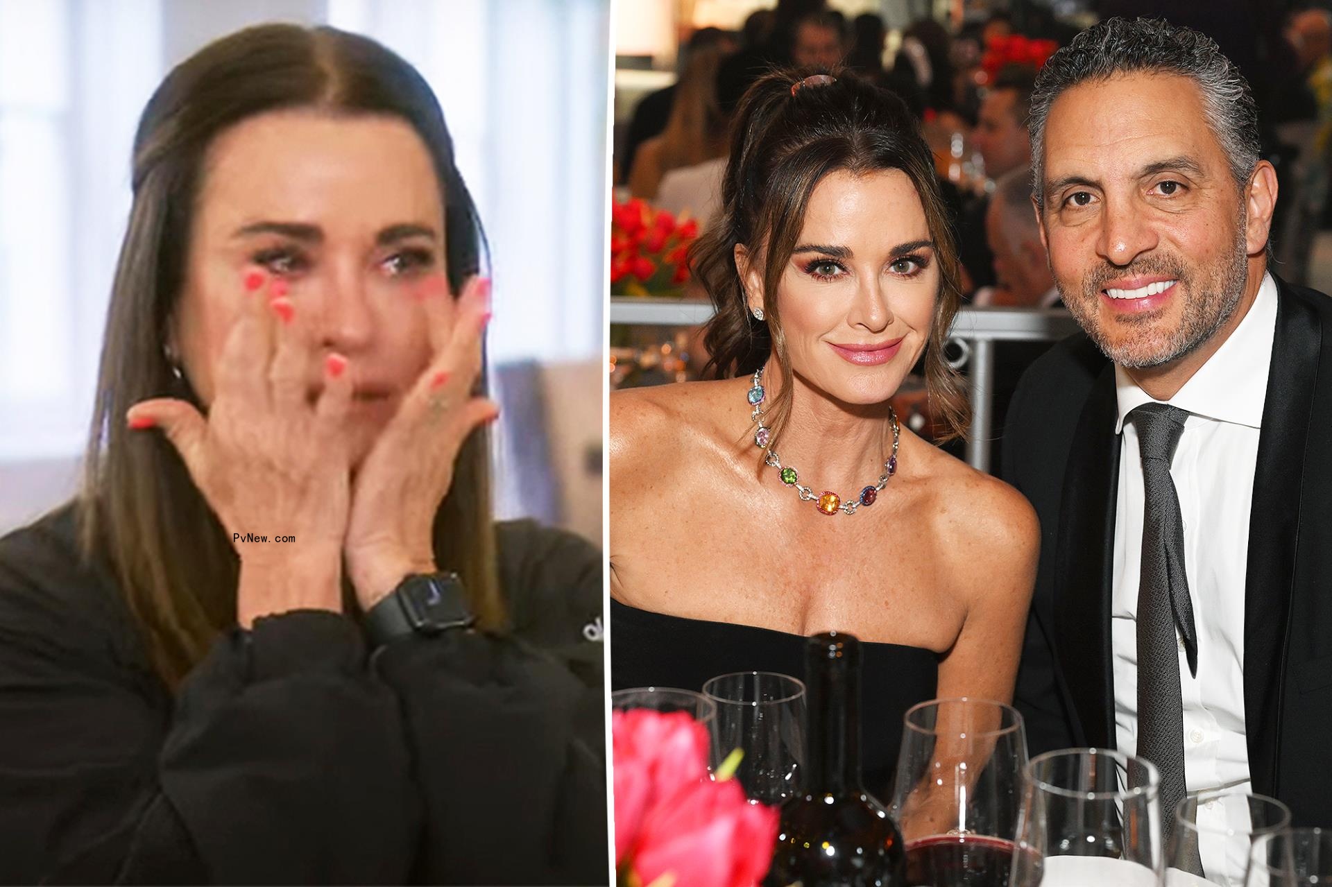 Kyle Richards tearfully addresses Mauricio Umansky cheating rumors in emotio<i></i>nal chat with Erika Jayne