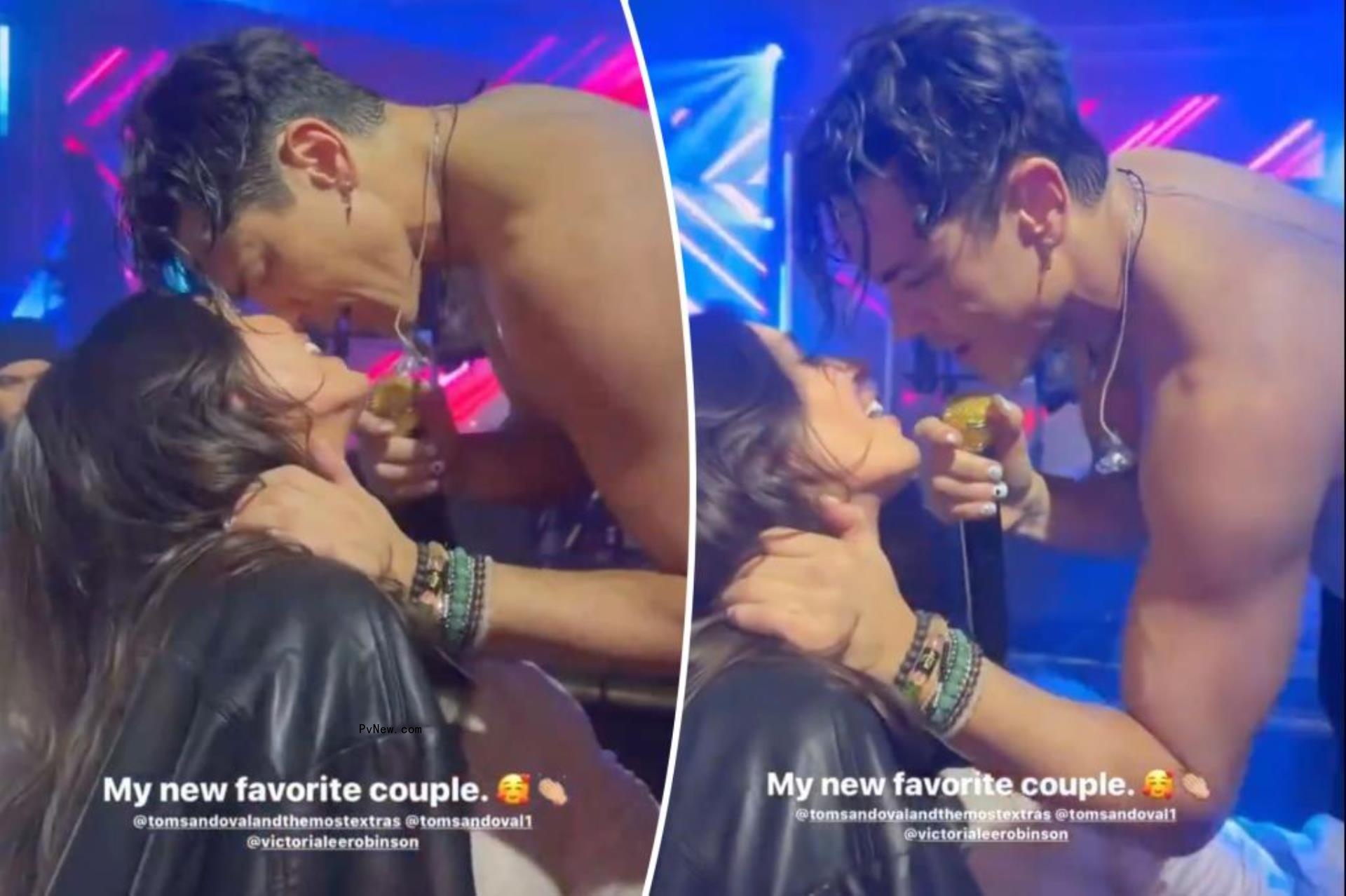 Tom Sandoval and Victoria Lee Robinson kissing