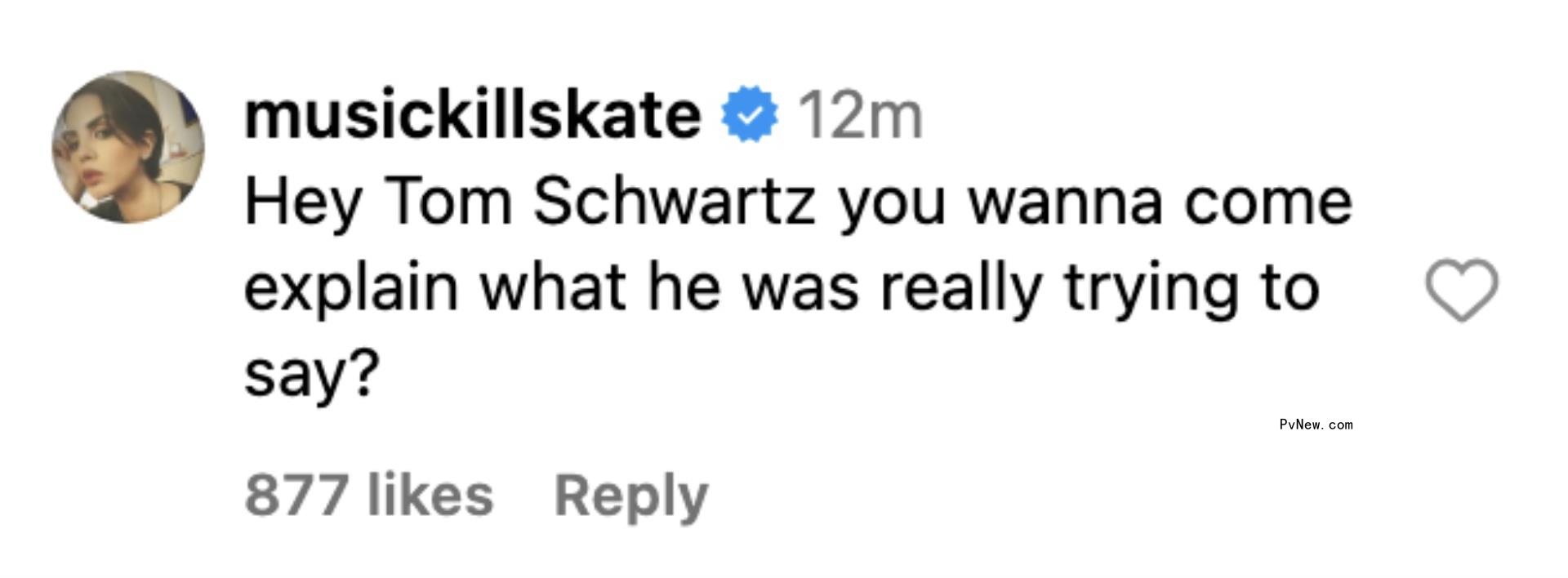 Katie Maloney's comment to Tom Sandoval.