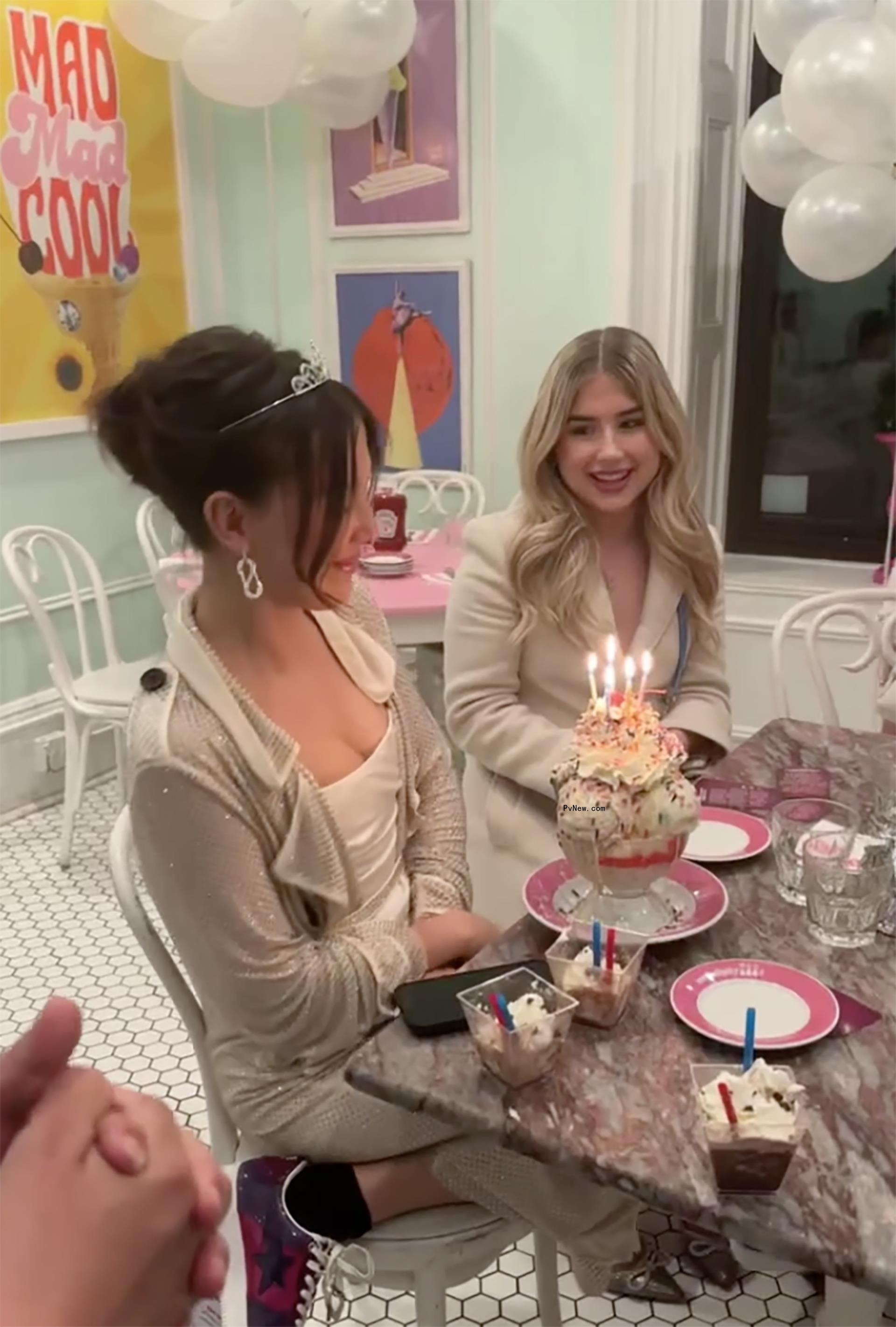 Millie Bobby Brown celebrating her birthday.