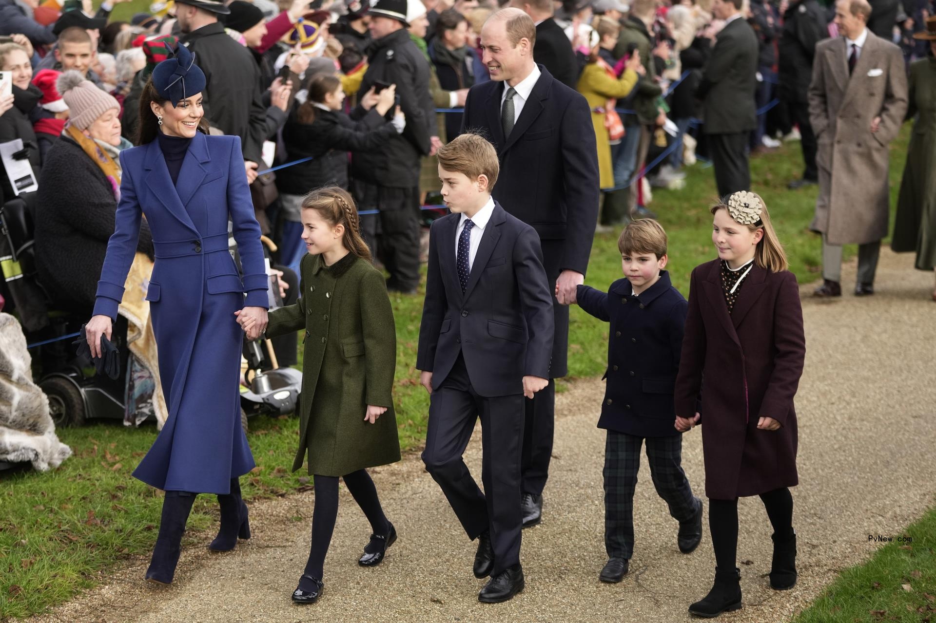 Kate Middleton, Prince William and their kids.