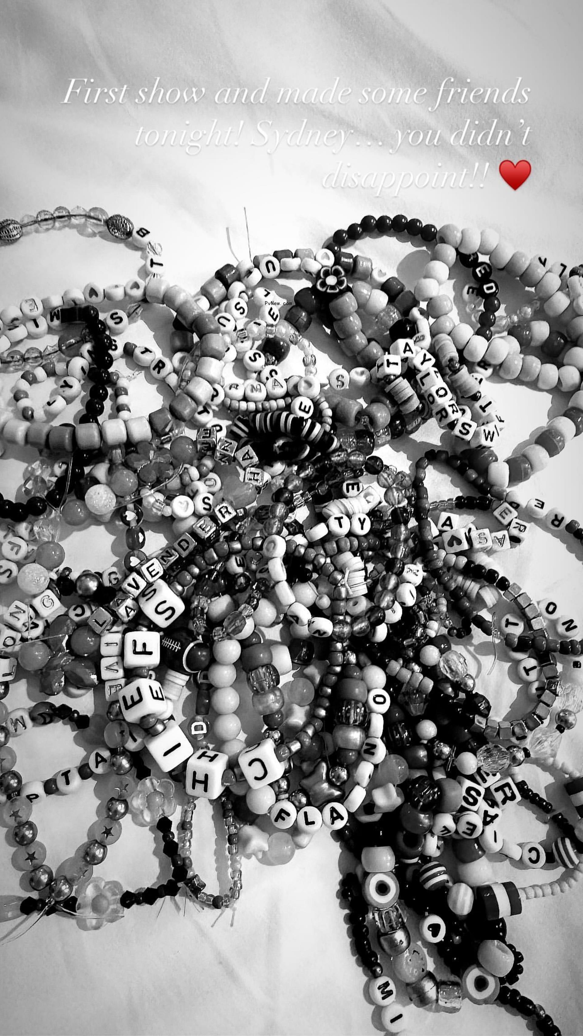 Ross Travis' friendship bracelets.