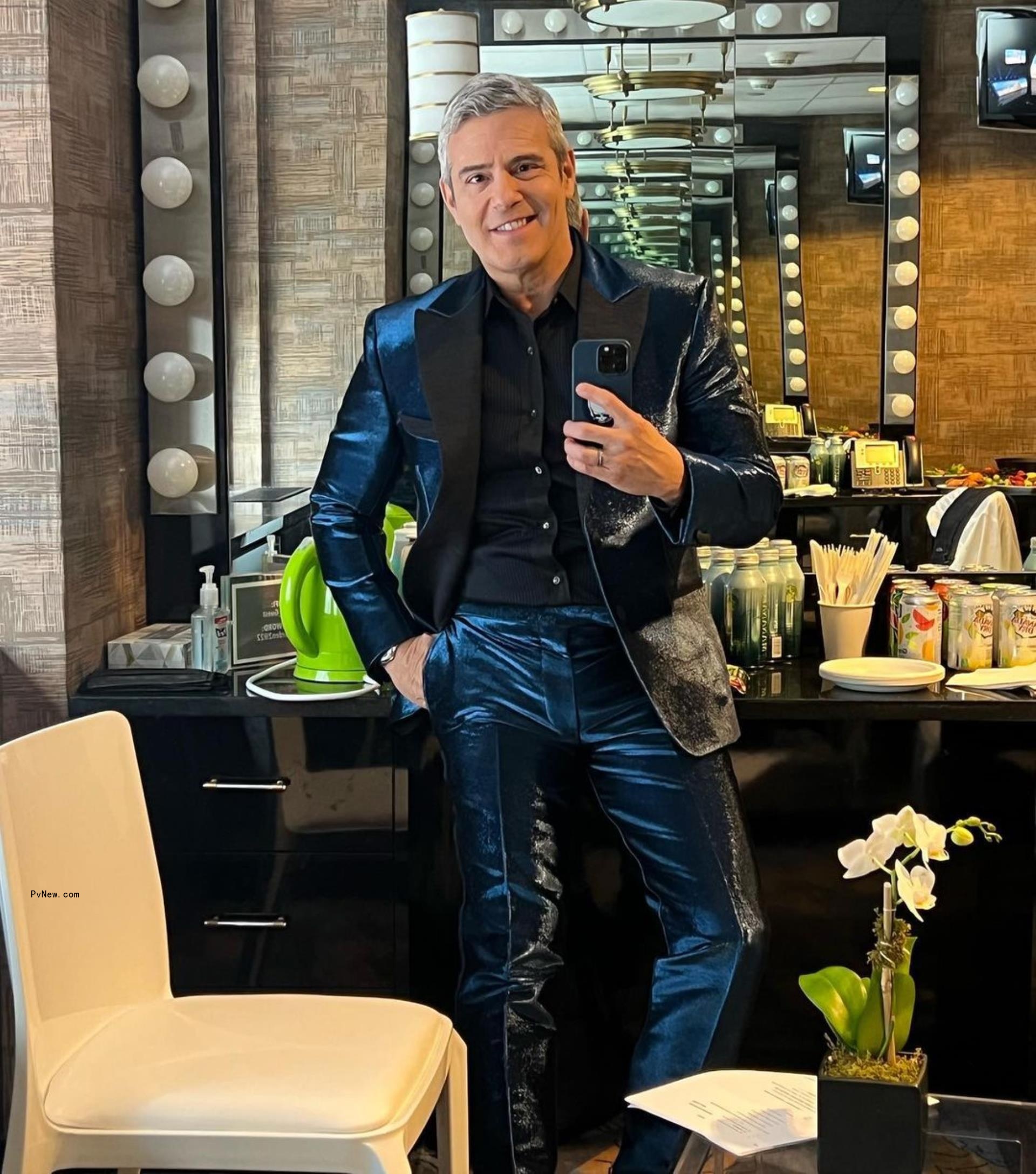 Andy Cohen taking a mirror selfie.