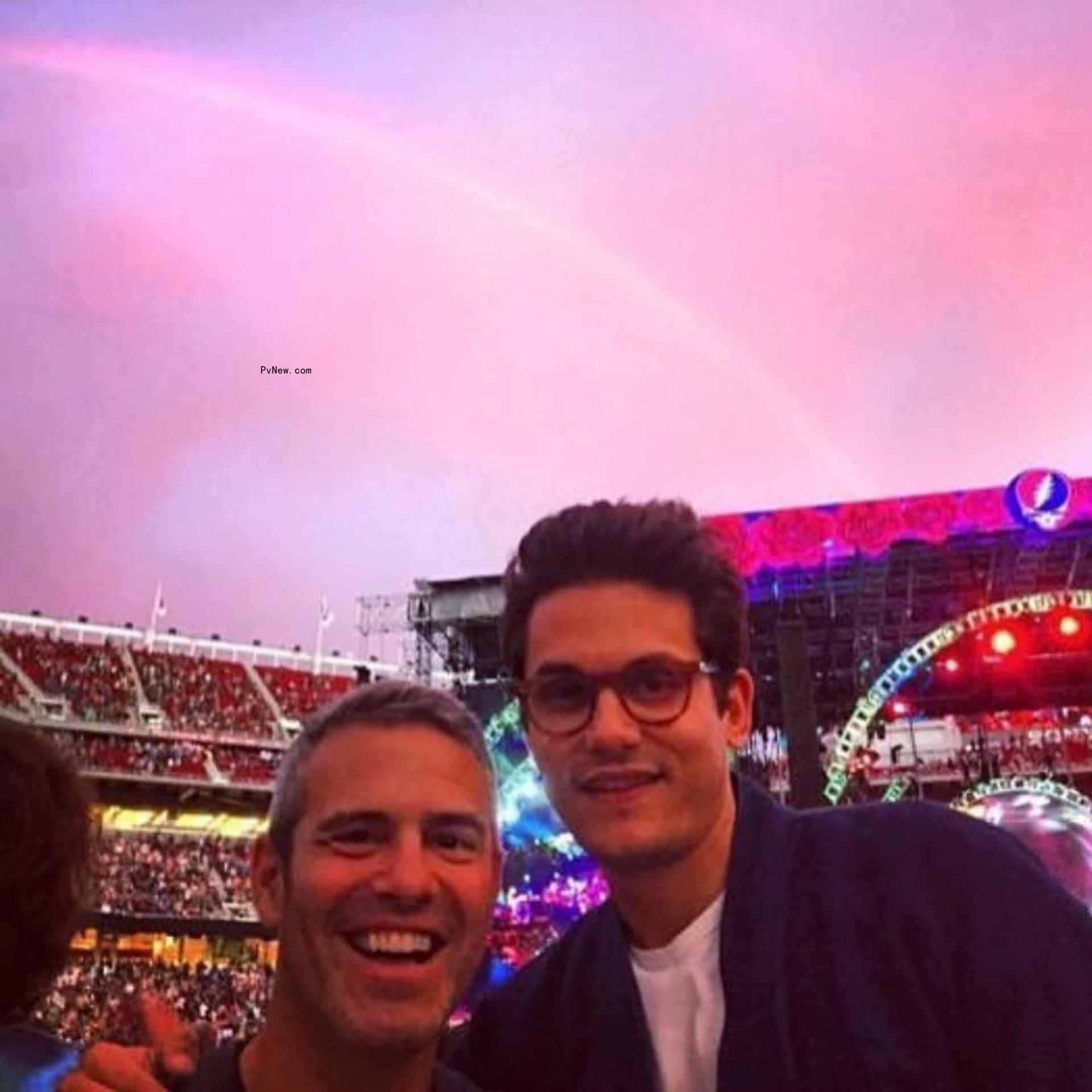 Andy Cohen and John Mayer