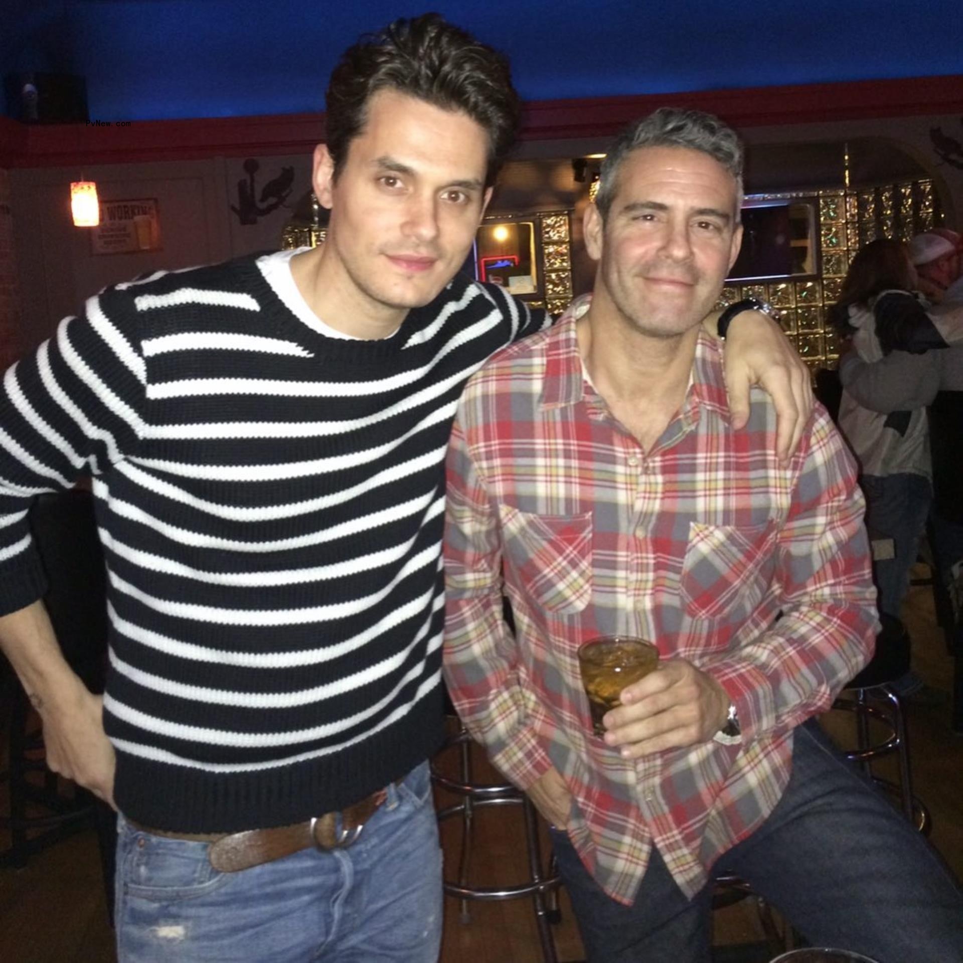 Andy Cohen and John Mayer