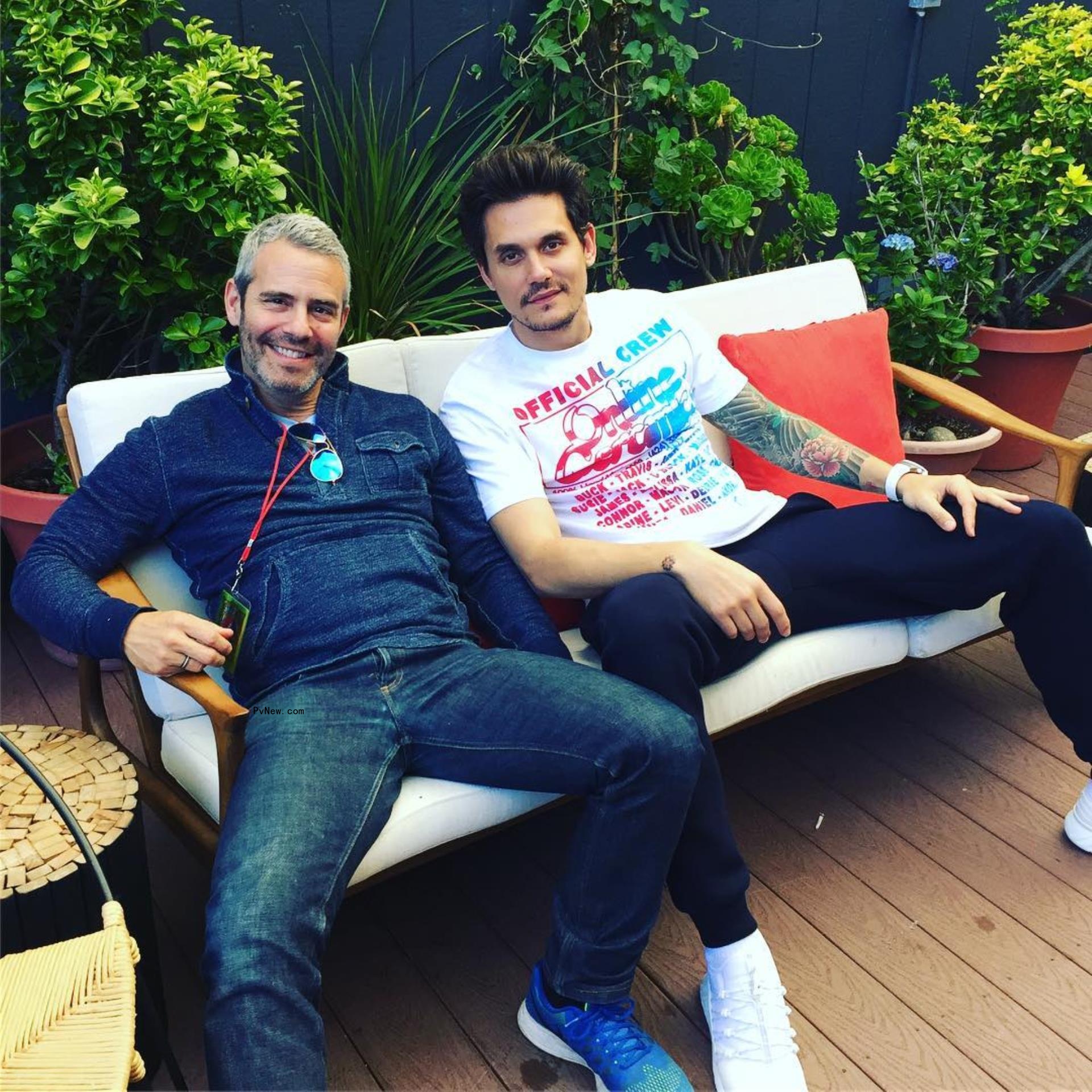 Andy Cohen and John Mayer