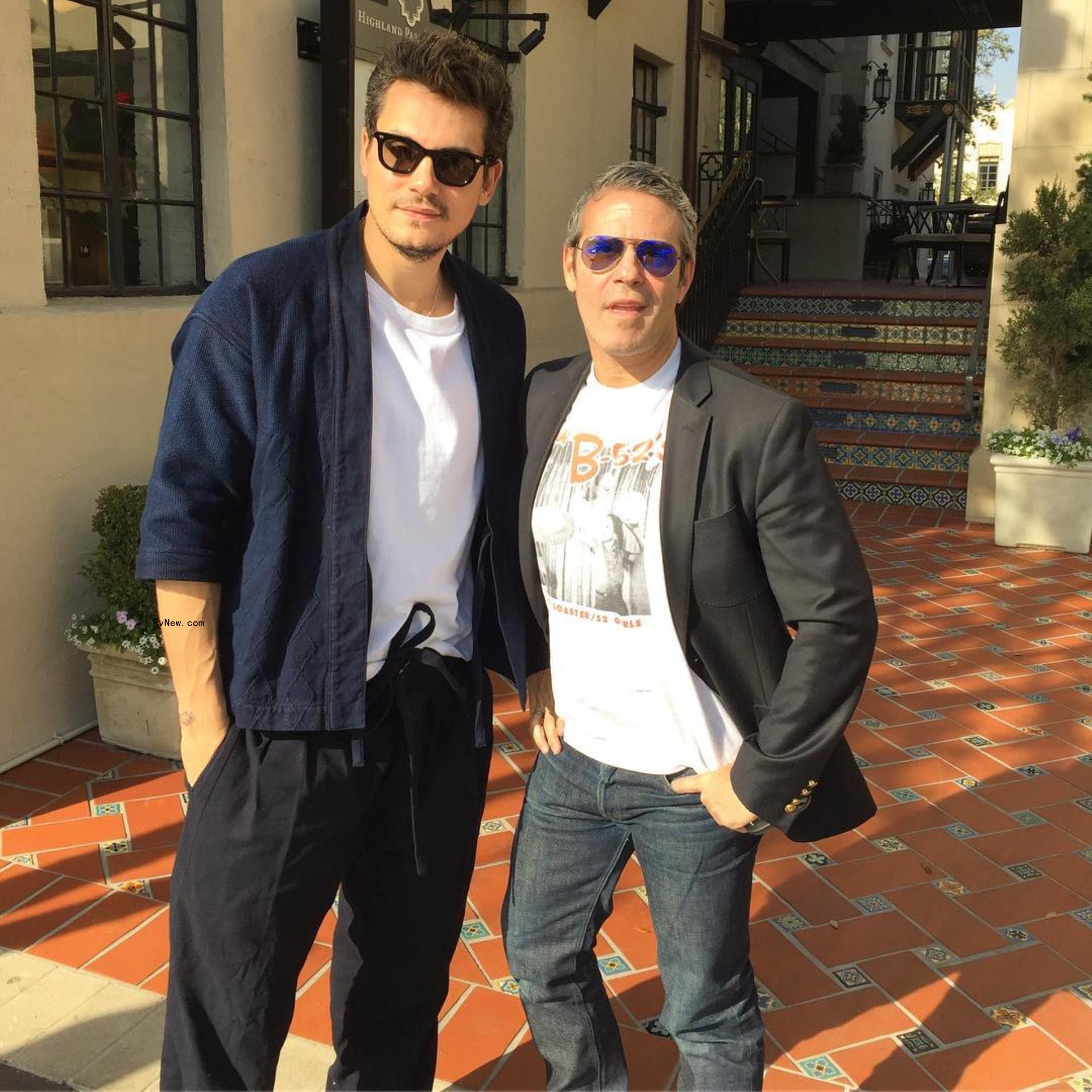 Andy Cohen and John Mayer