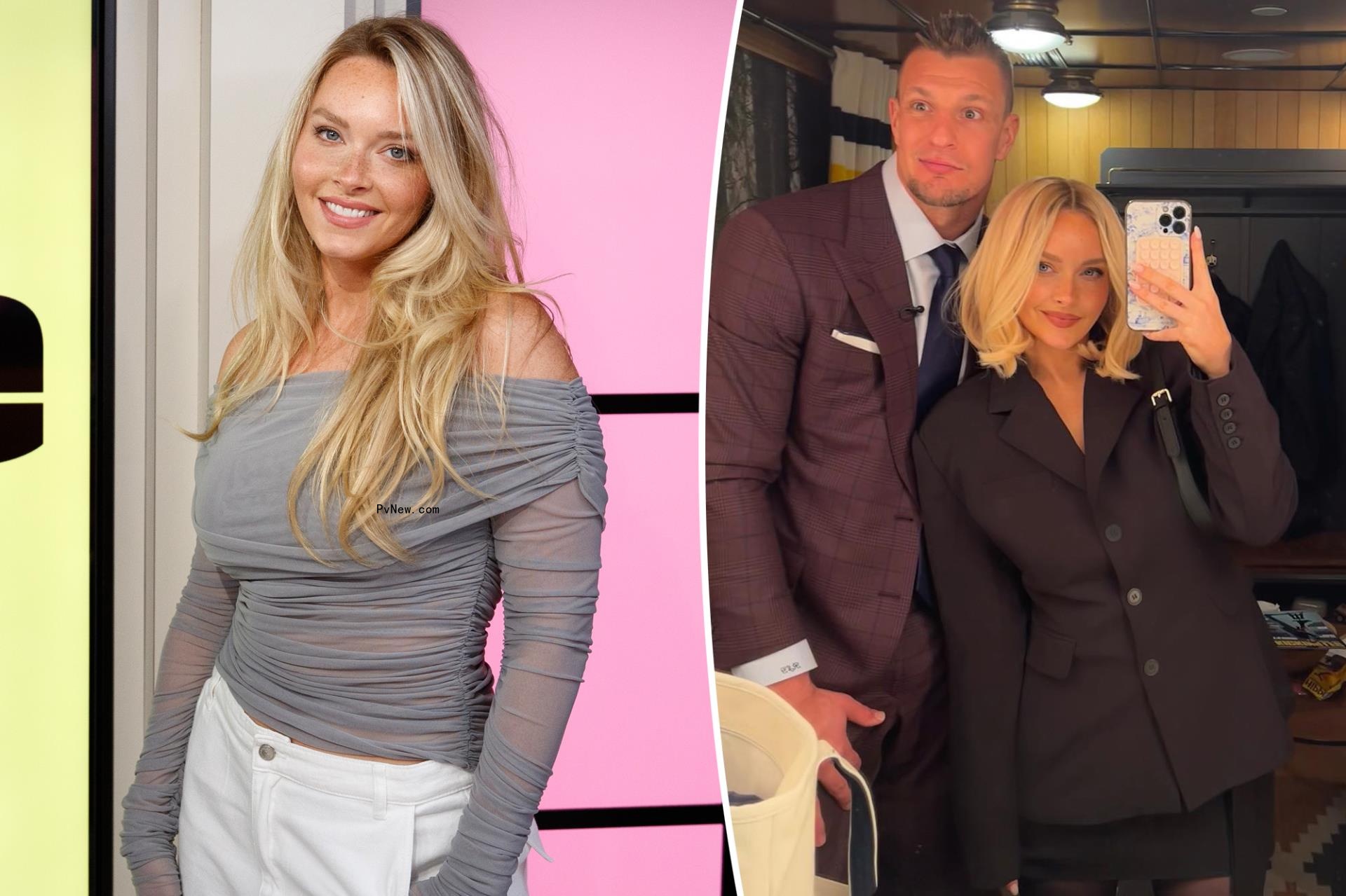 Camille Kostek and Rob Gronkowski