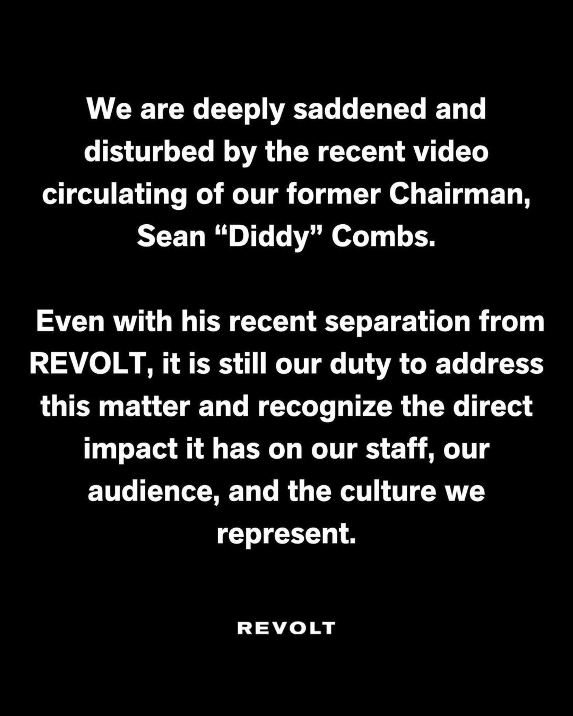 Revolt TV's message.