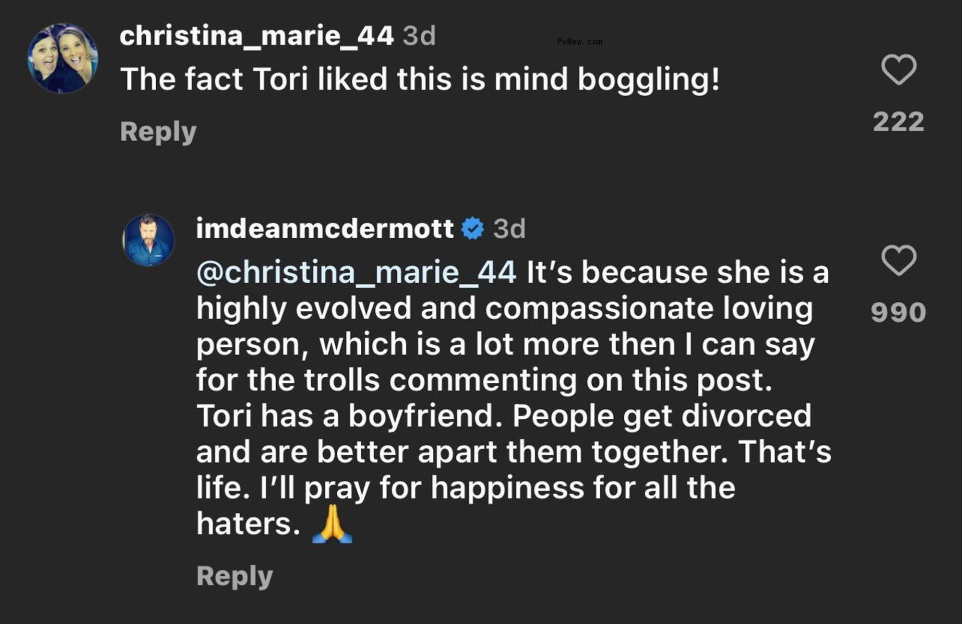 Dean McDermott praises ‘loving’ and ‘compassionate’ Tori Spelling for her support of girlfriend Lily Calo