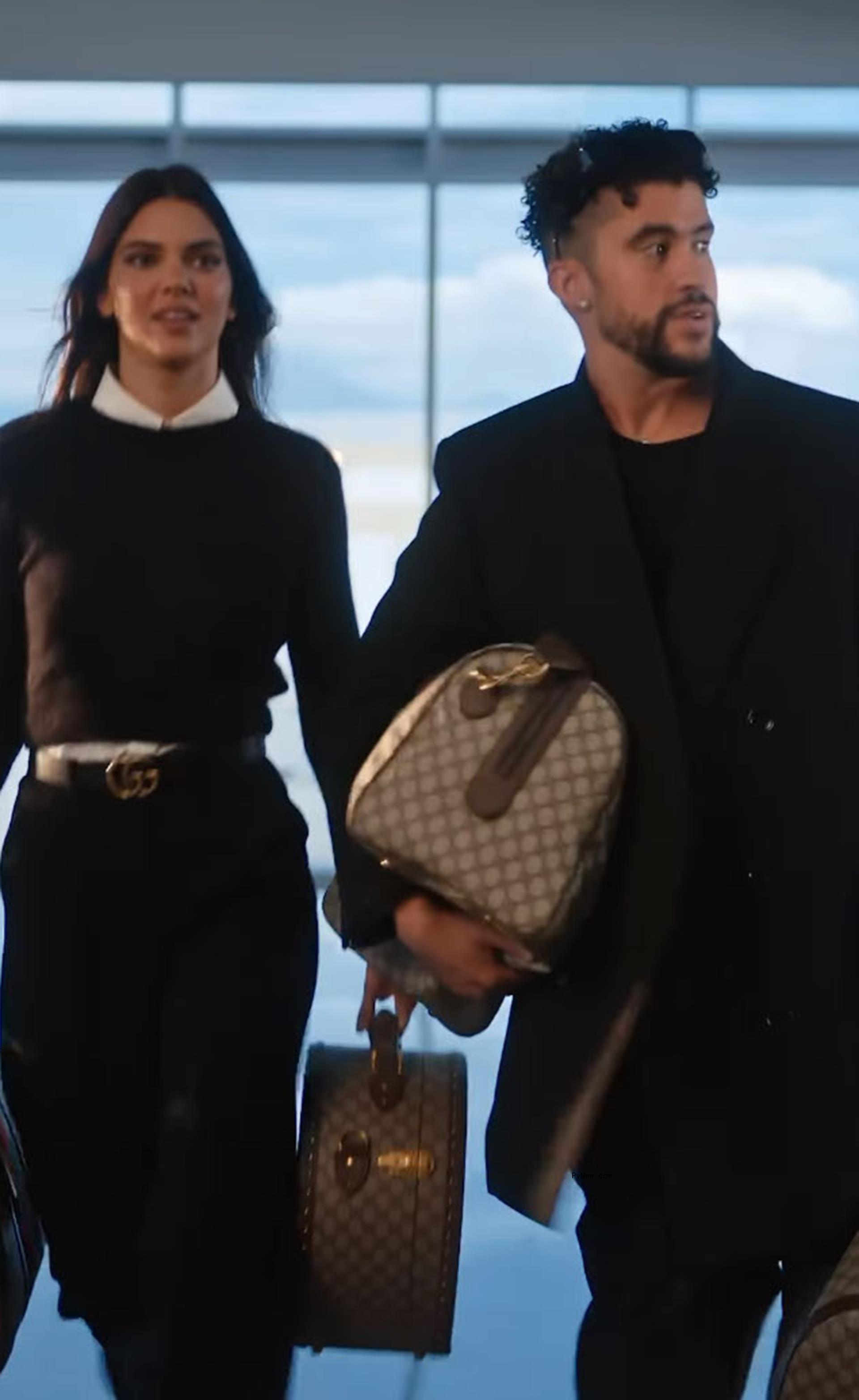 Bad Bunny and Kendall Jenner for the Gucci campaign.