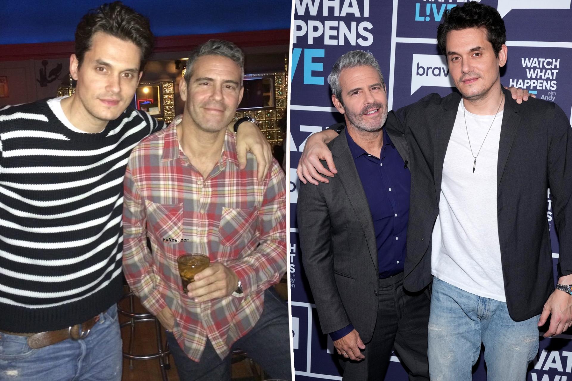Andy Cohen and John Mayer