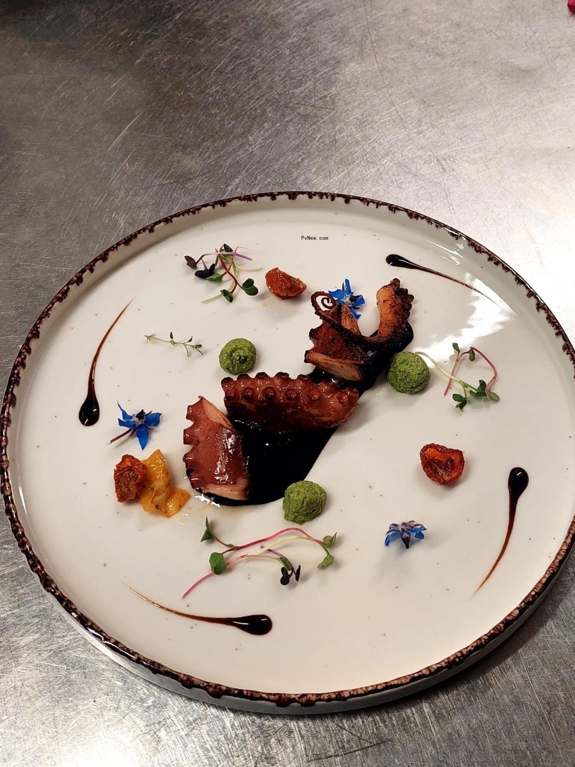 A plate of octopus.
