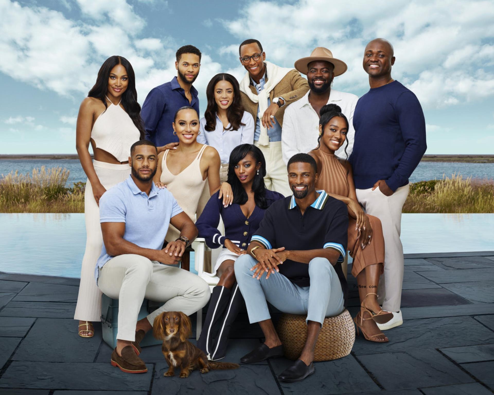 The cast of