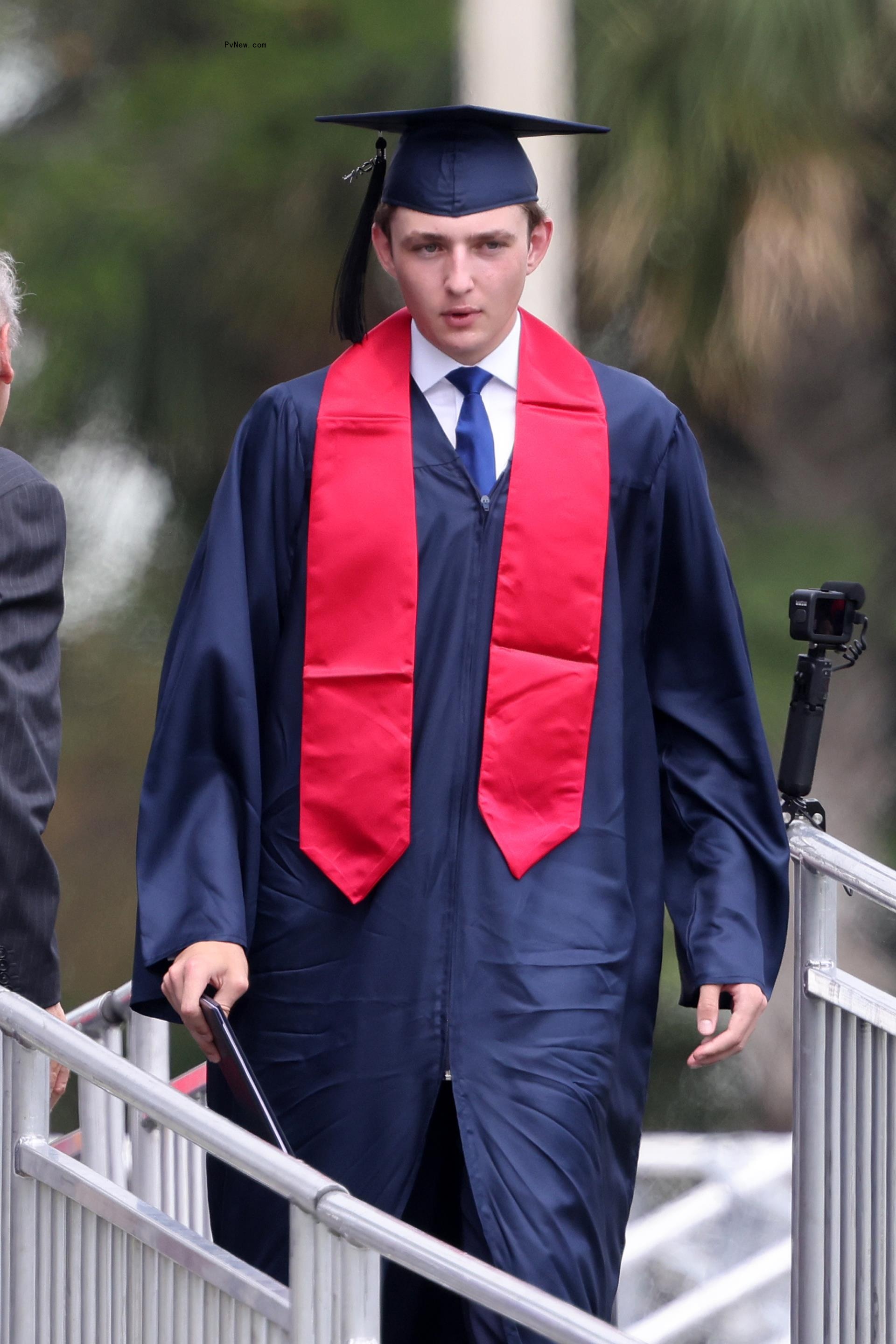 Barron Trump at his high school graduation.