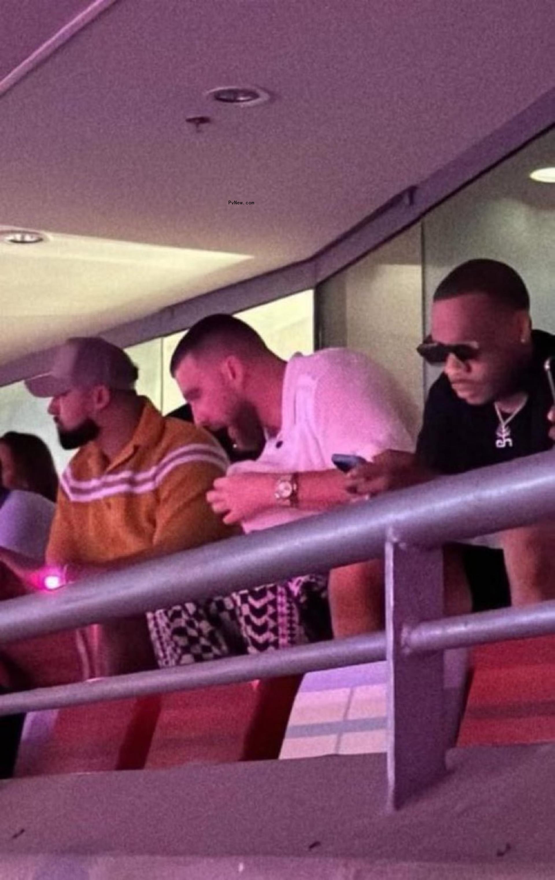 Travis Kelce at Taylor Swift's Singapore Eras Tour show.