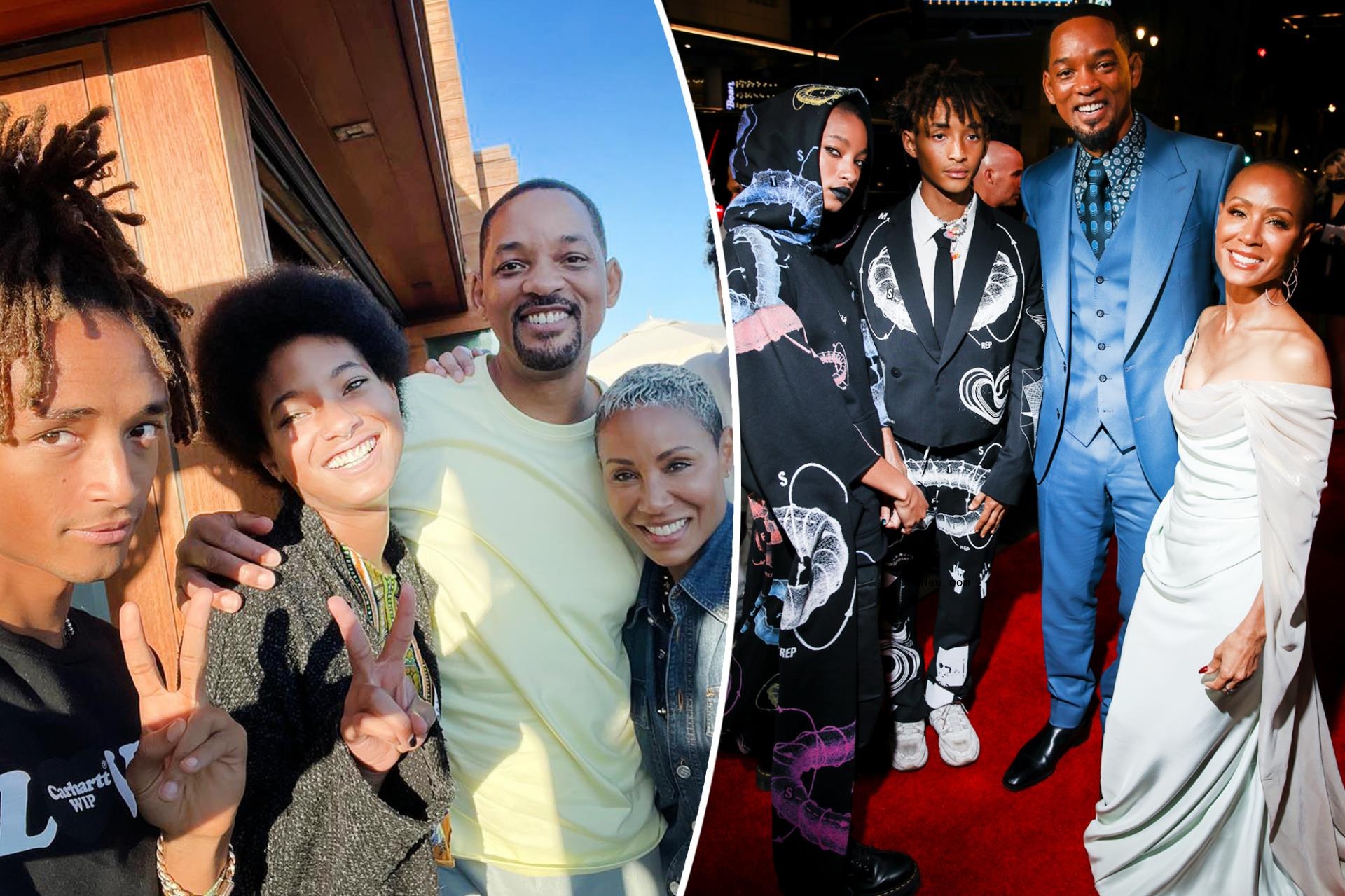 Will Smith, Jada Pinkett Smith, Willow Smith and Jaden Smith