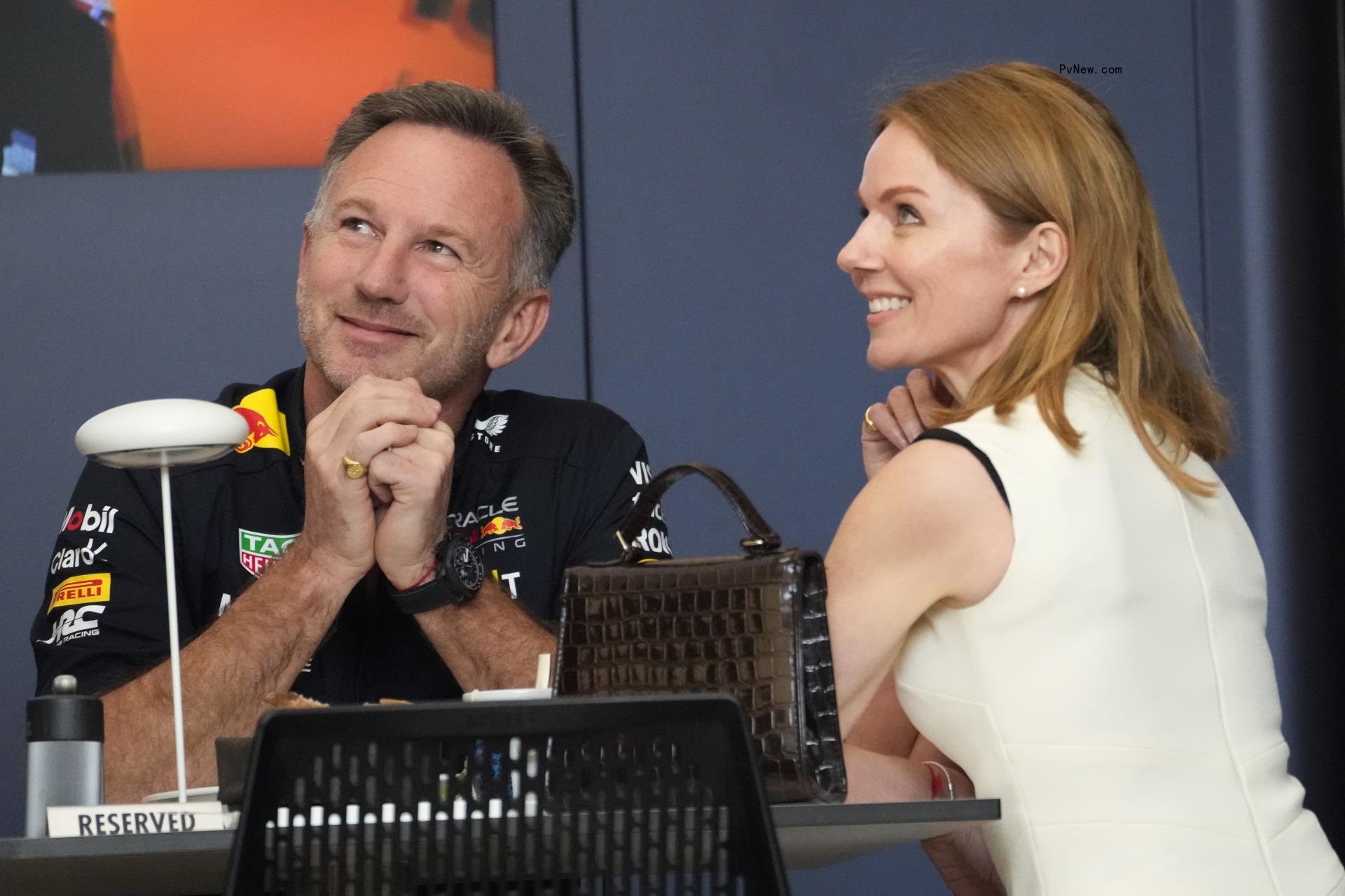 Geri Halliwell and Christian Horner.