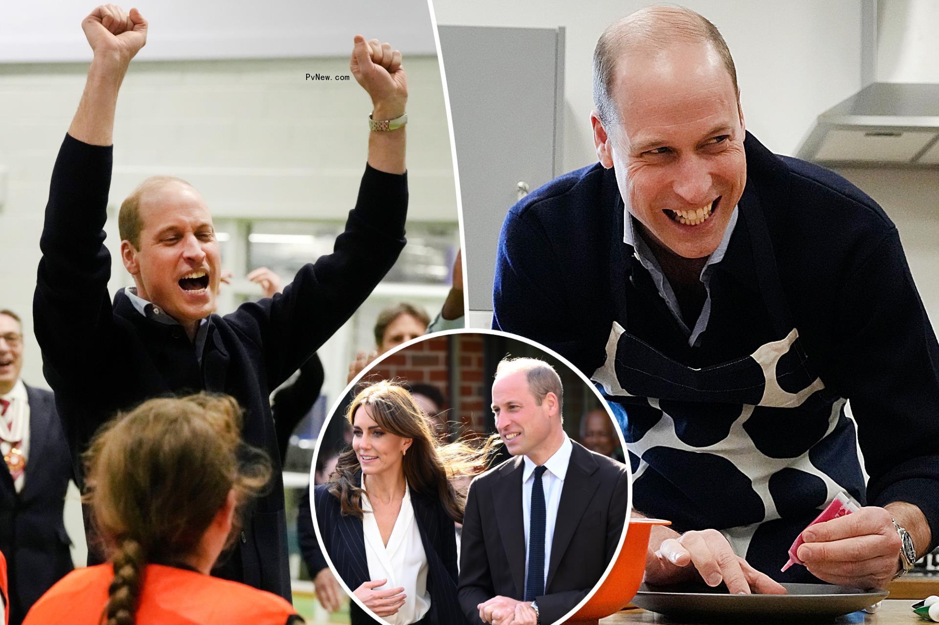 Prince William all smiles at youth center after Kate Middleton drama, Stephen Colbert affair gibe