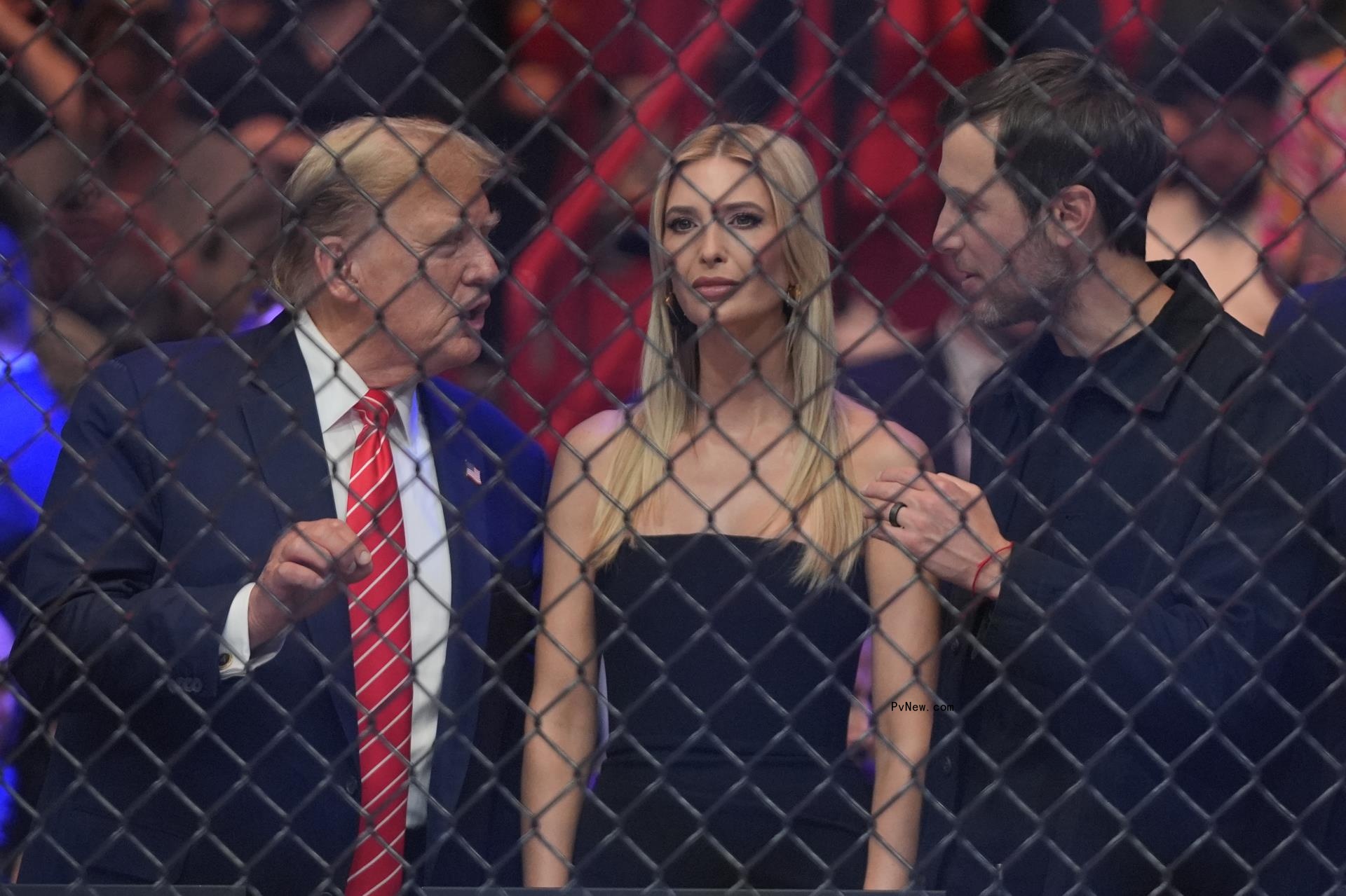 Do<i></i>nald Trump, Ivanka Trump and Jared Kushner.