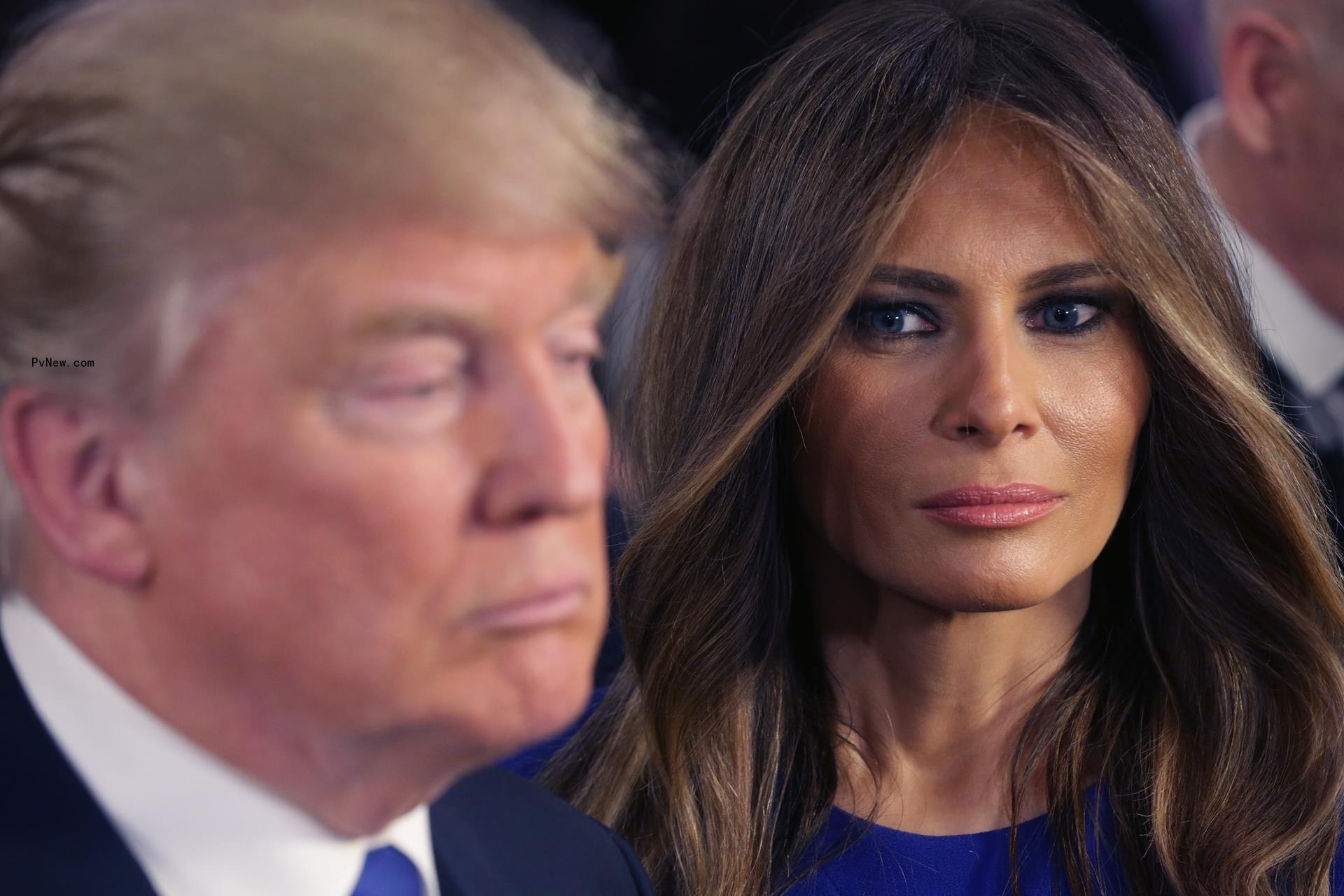 Do<i></i>nald Trump and Melania Trump.