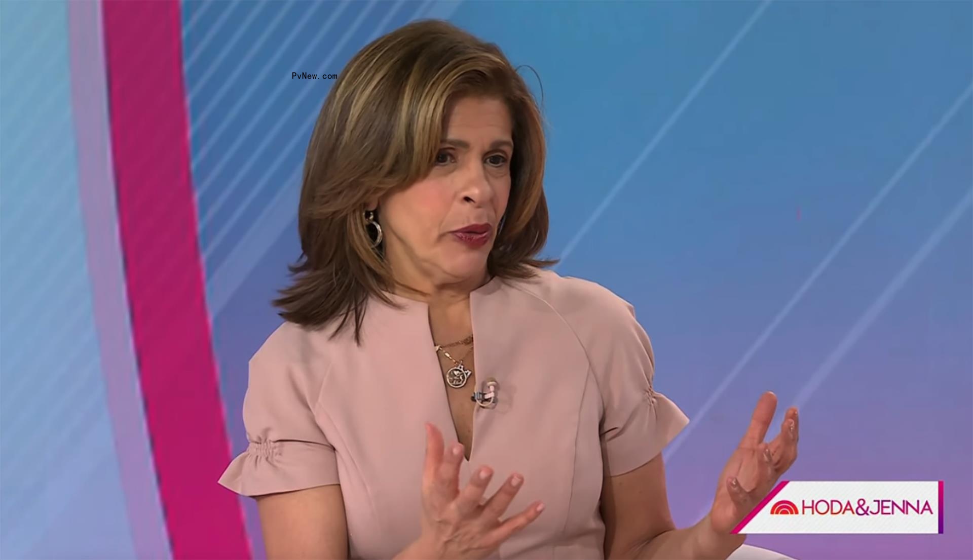 Hoda Kotb talking on