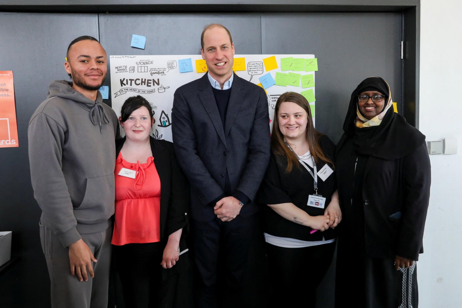 Prince William at a coalition meeting in the UK.