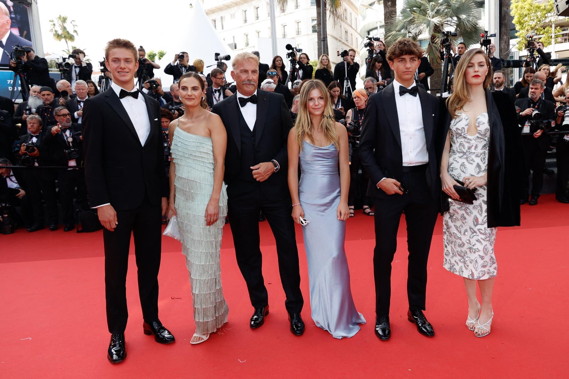 Kevin Costner and kids
