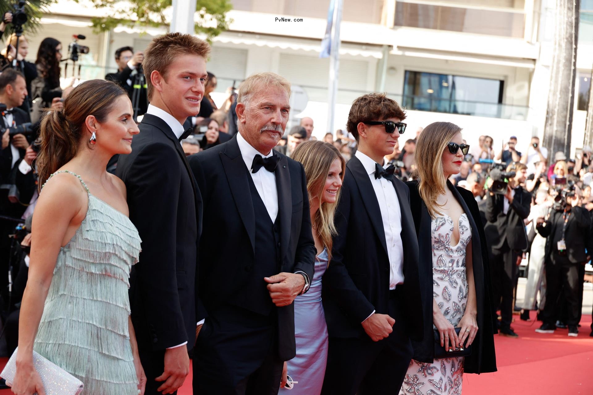Kevin Costner and kids