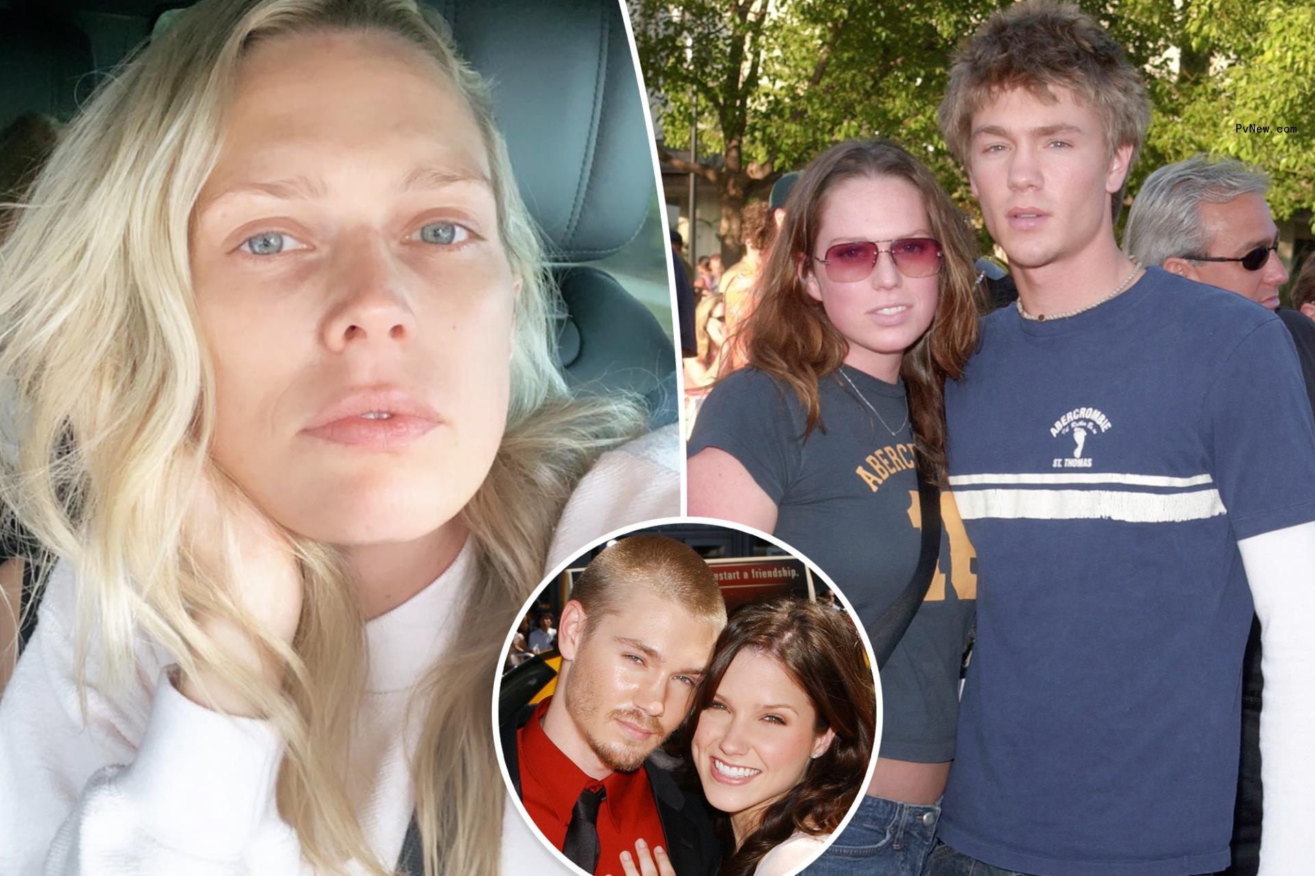 Erin Foster and Chad Michael Murray, with a Sophia Bush inset