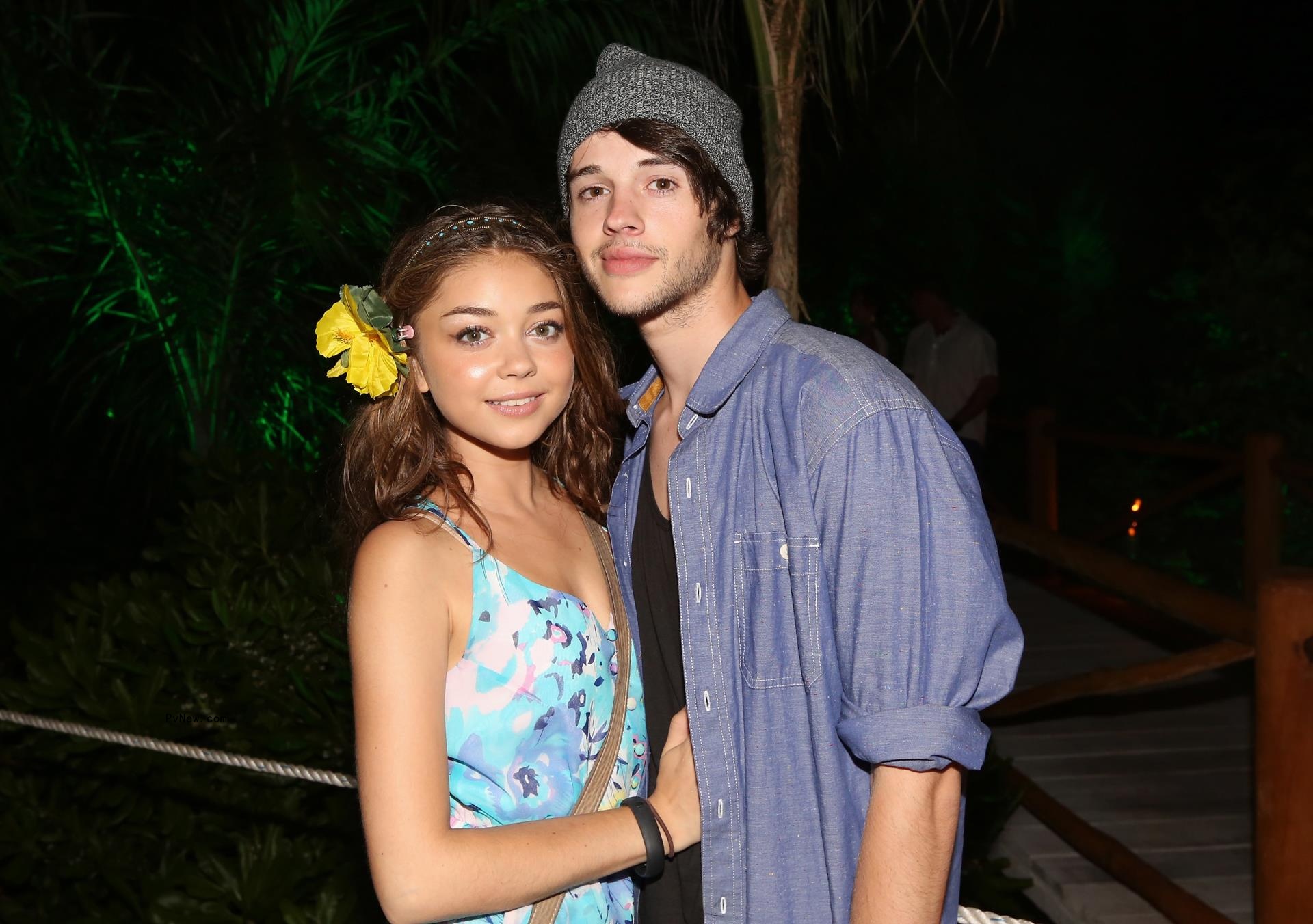 Sarah Hyland Matt Prokop at a party in 2012.