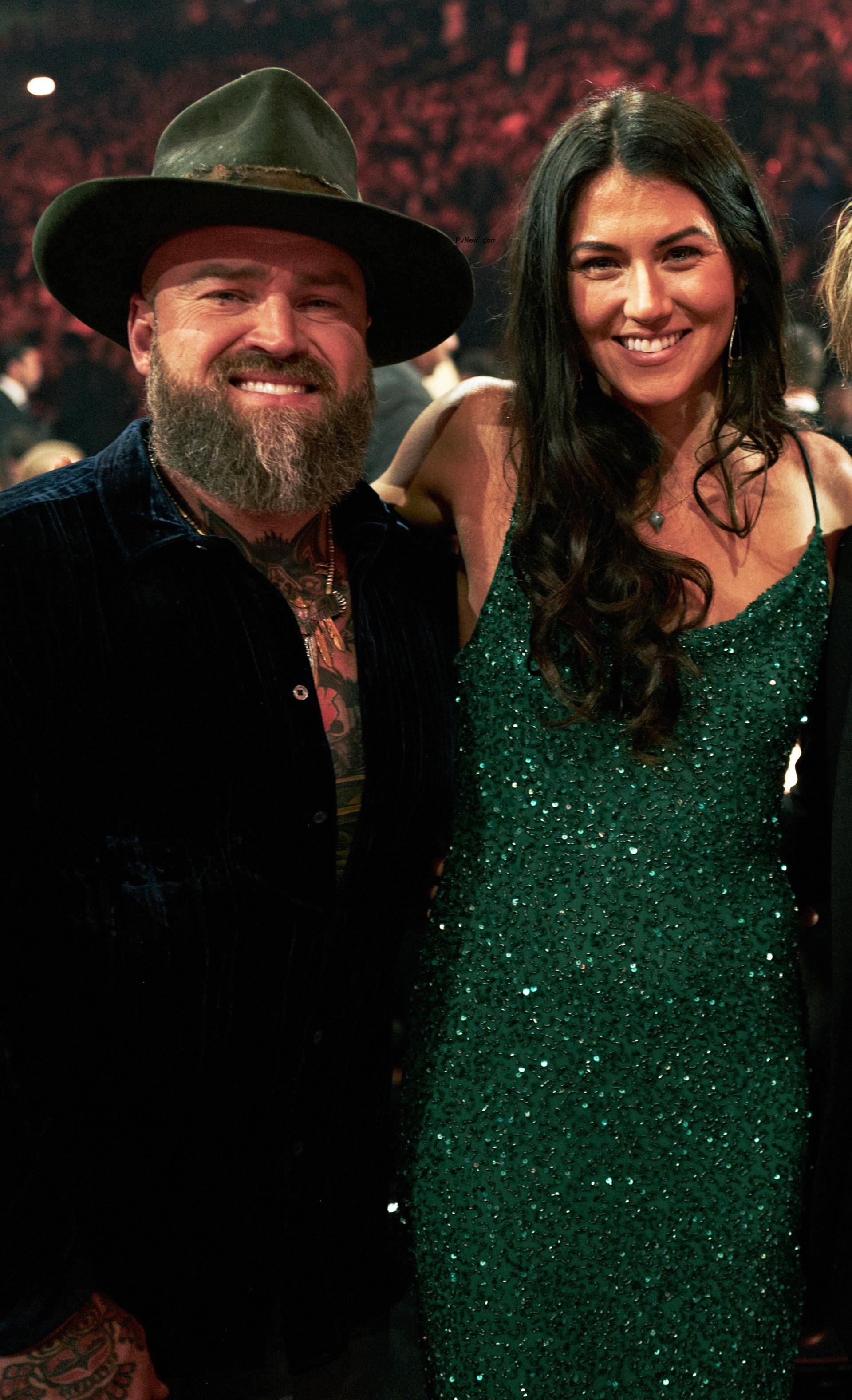 Zac Brown and Kelly Yazdi at the Country Music Association Awards in 2022.