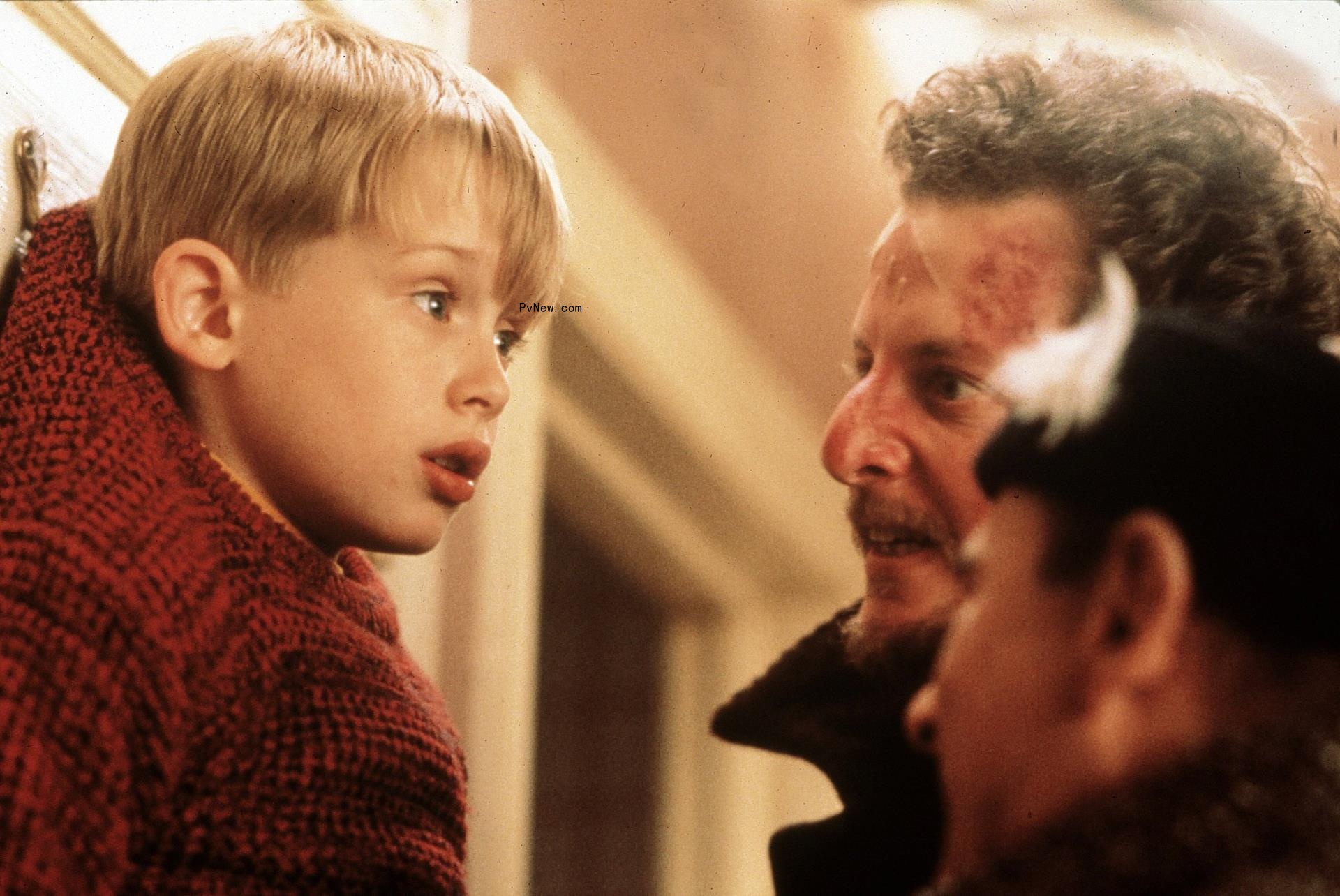 Macaulay Culkin, Joe Pesci and Daniel Stern in