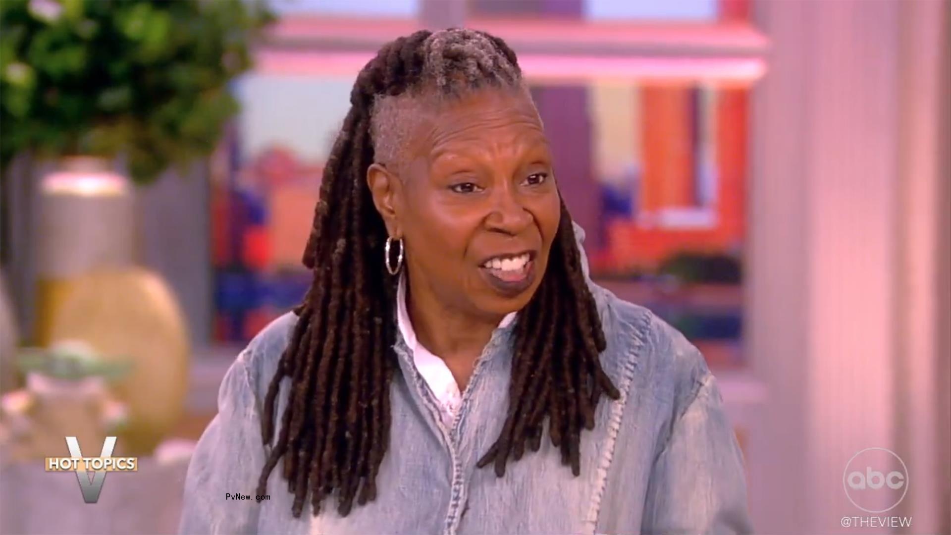 Whoopi Goldberg talking on 
