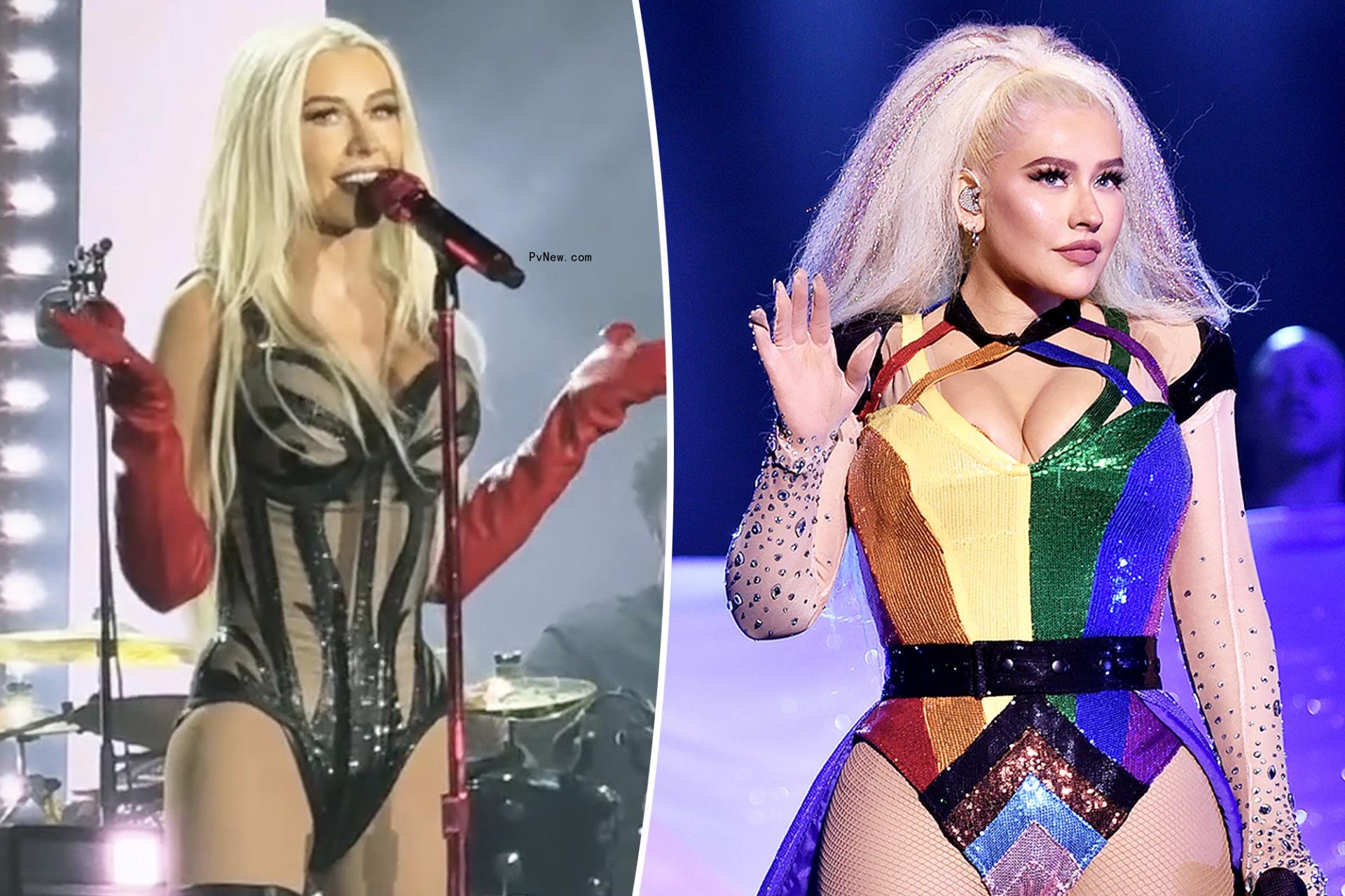 Christina Aguilera sparks Ozempic rumors as she flaunts weight loss during Mexico concert: ‘She’s so tiny’
