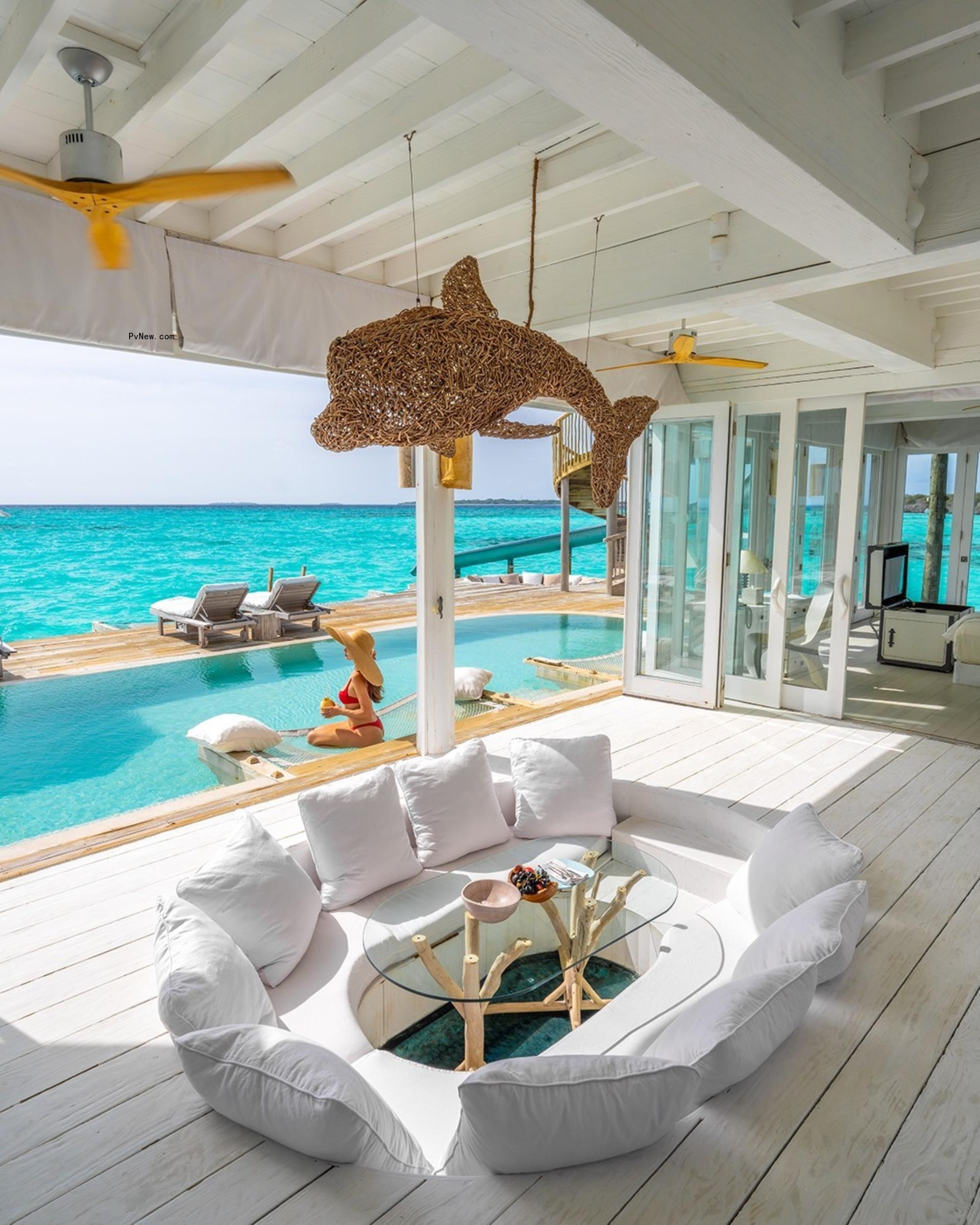 A villa at So<i></i>neva Fushi. 