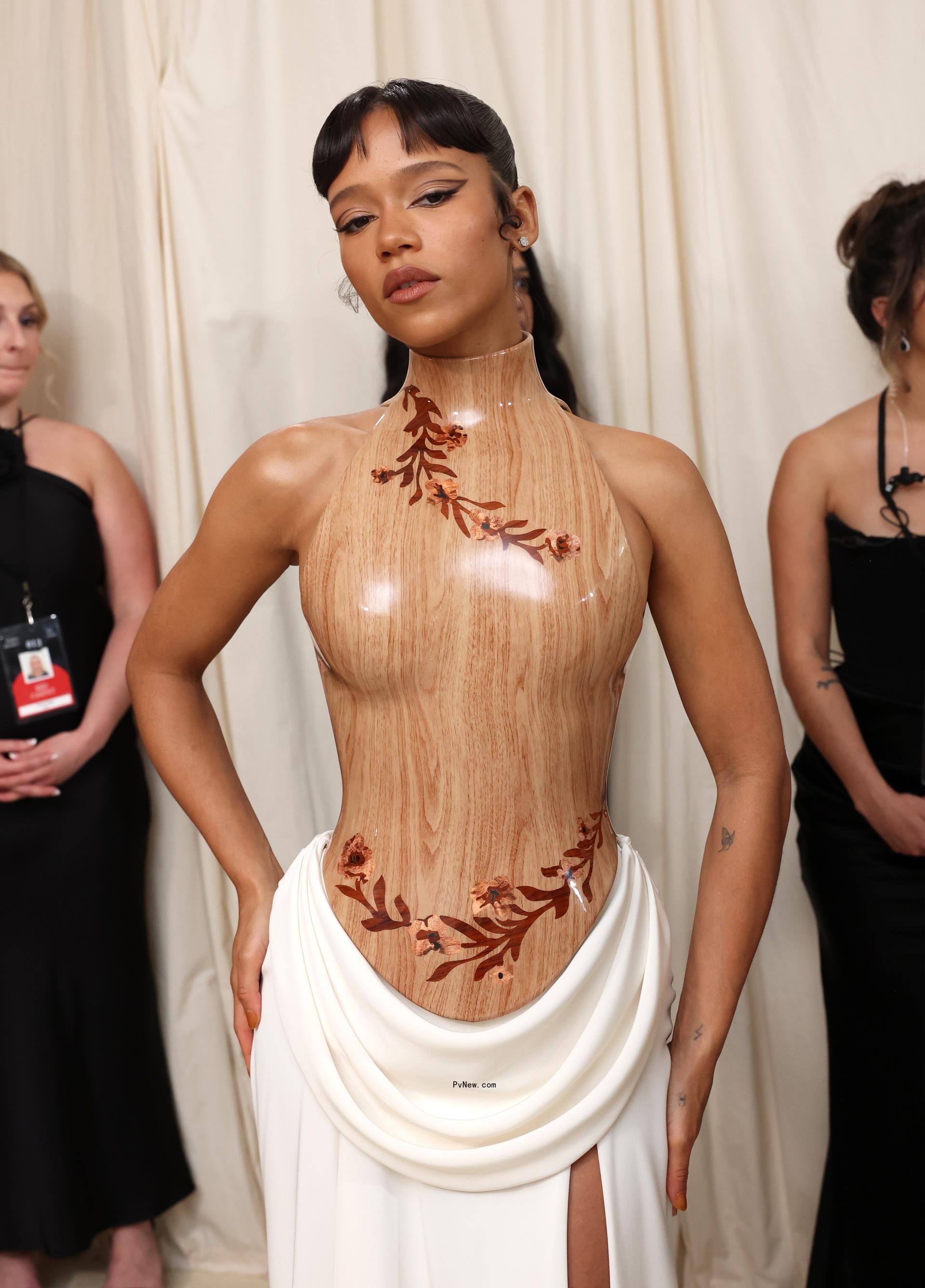Taylor Russell attending the 2024 Met Gala.