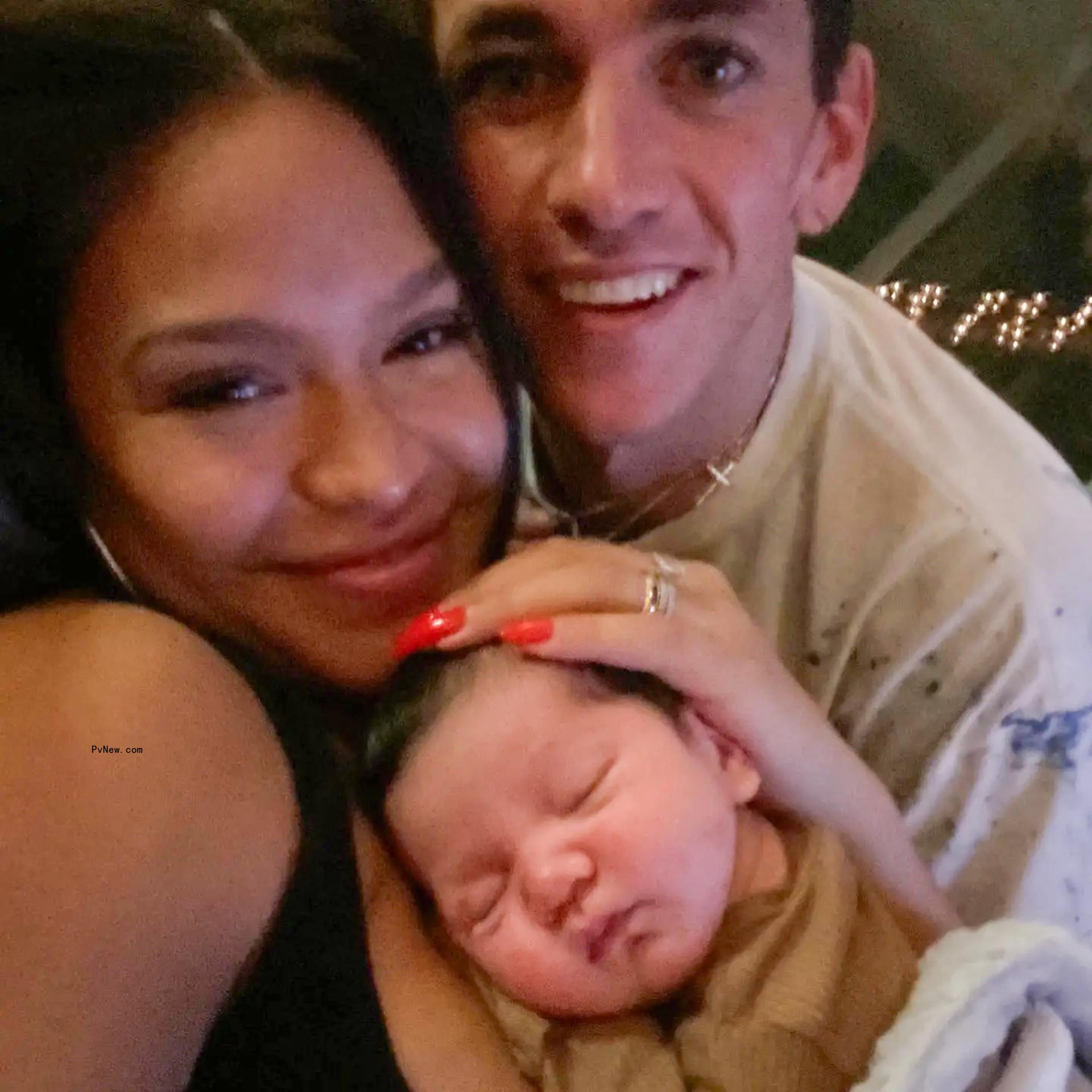 Alex Fine, Cassie Ventura and daughter