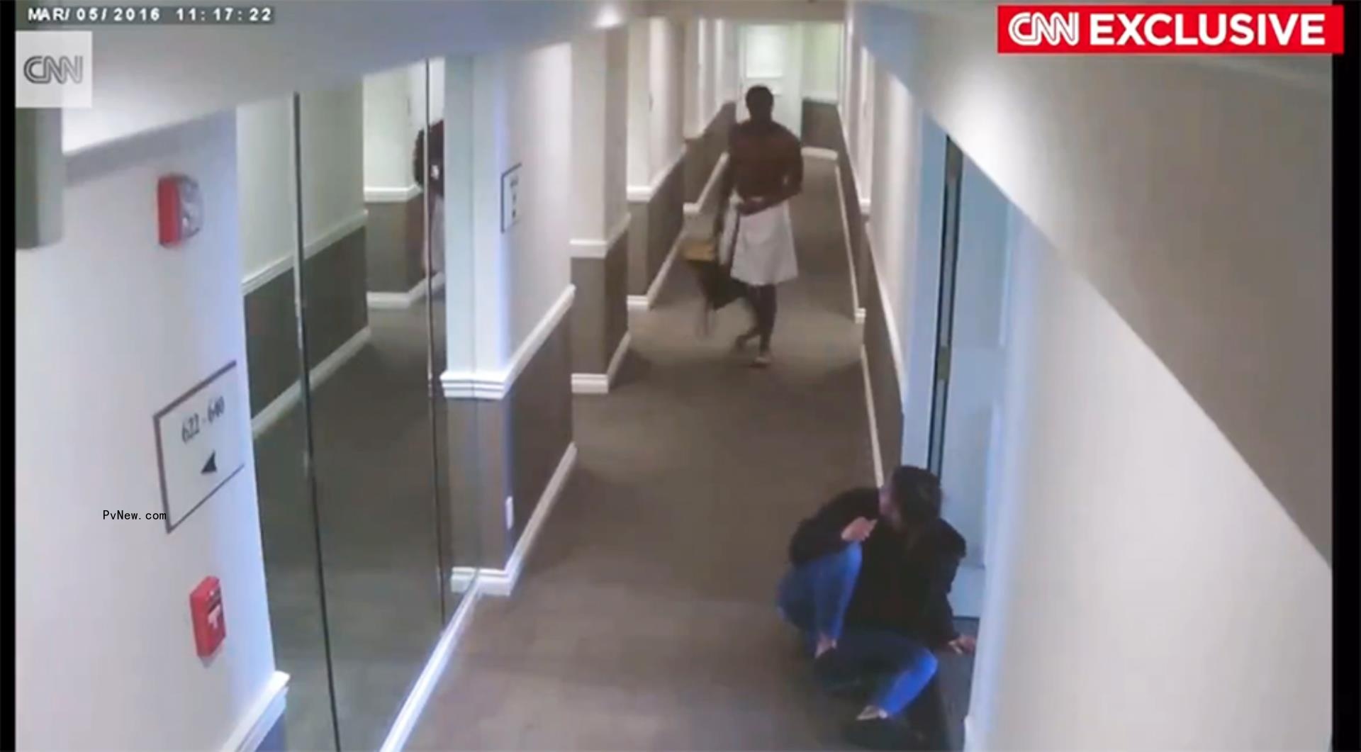 Footage of Diddy's assault on Cassie Ventura in 2016. 