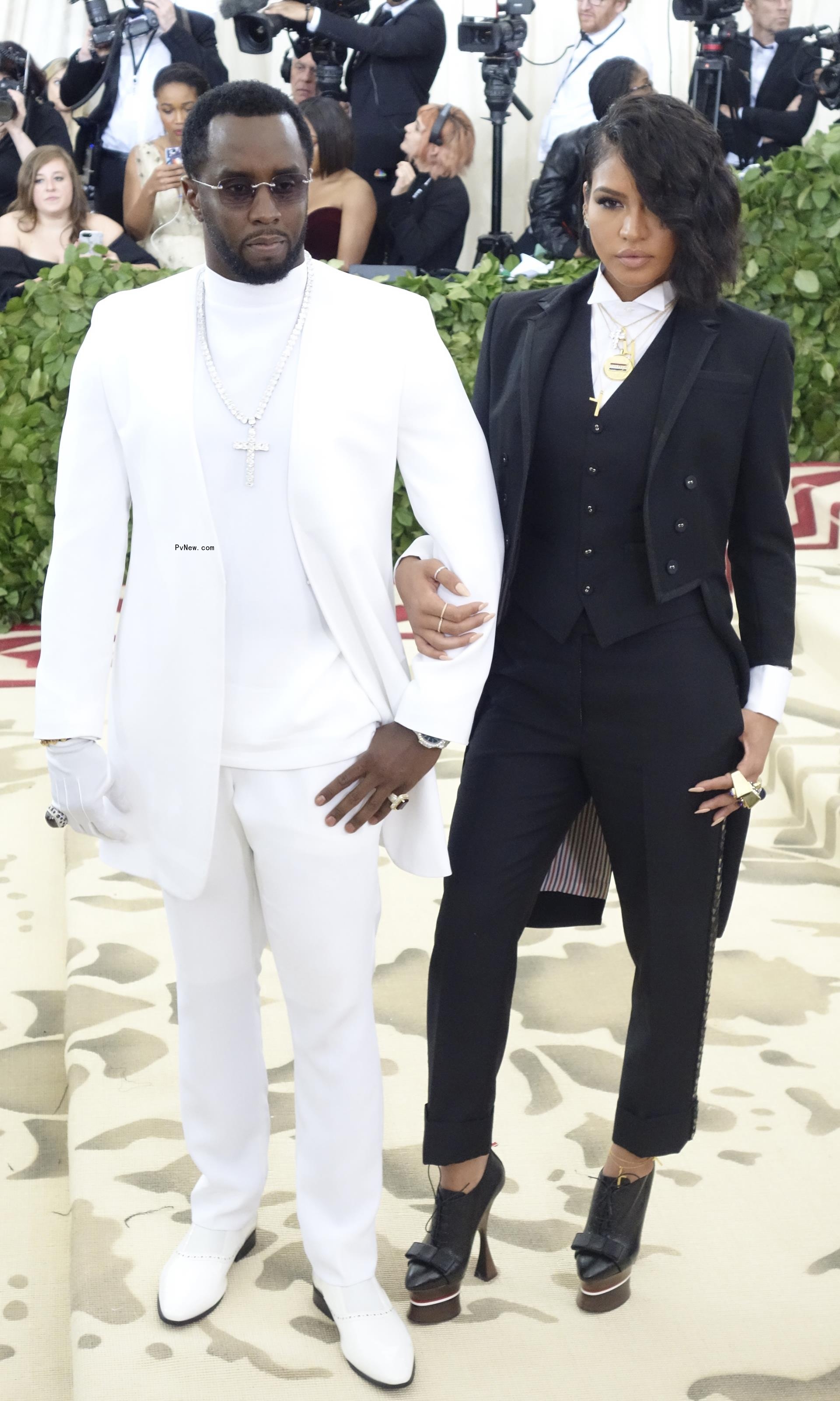 Cassie Ventura and Sean Combs in 2018. 