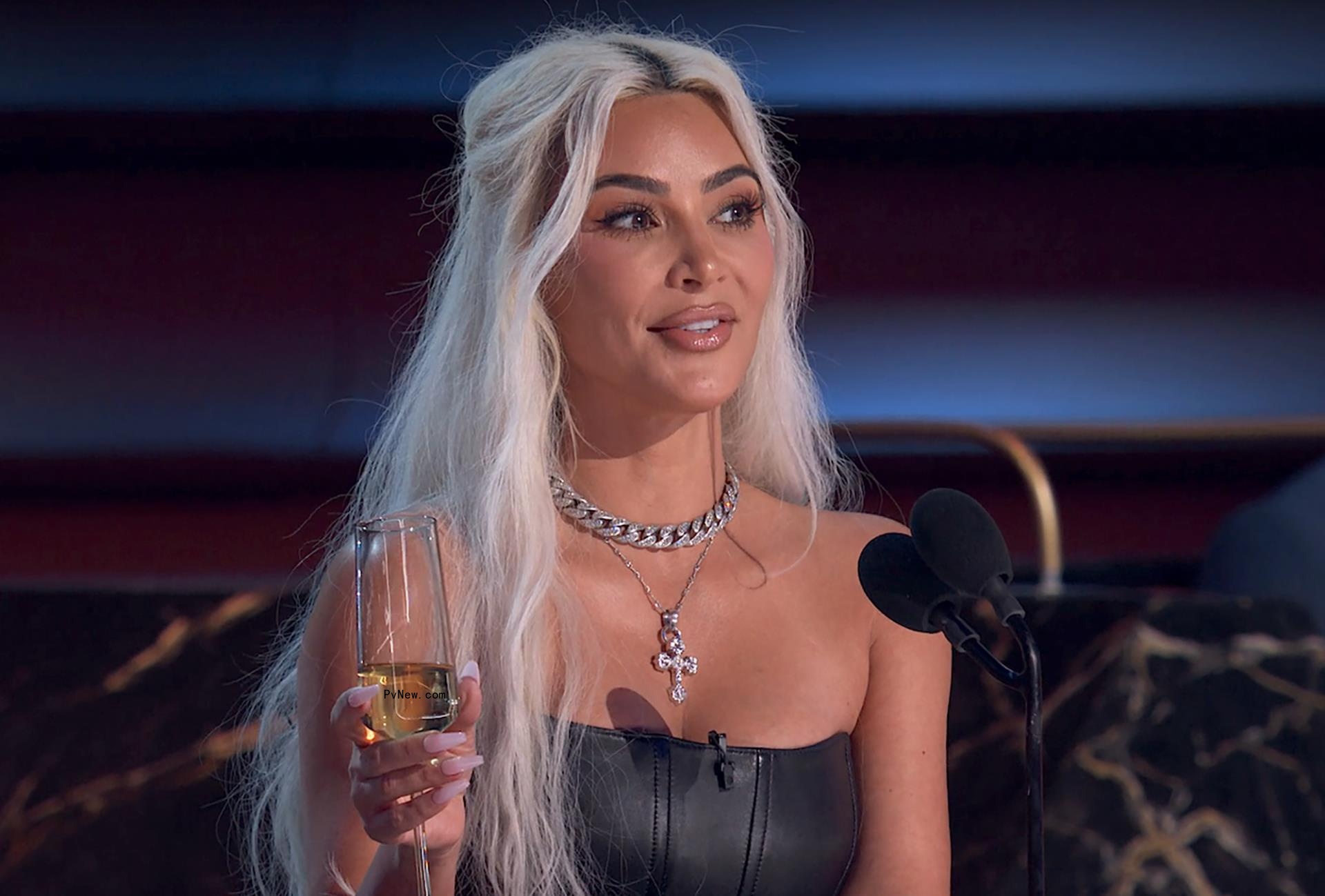 Kim Kardashian talking