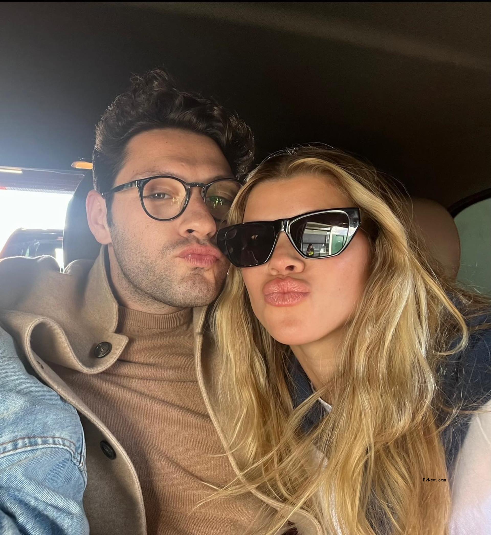 Sofia Richie and Elliot Grainge in a selfie.